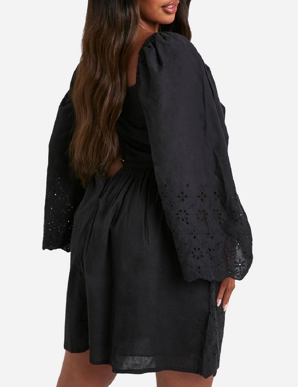 Rochie scurta Boohoo Plus Size, negru - 1 | YEO
