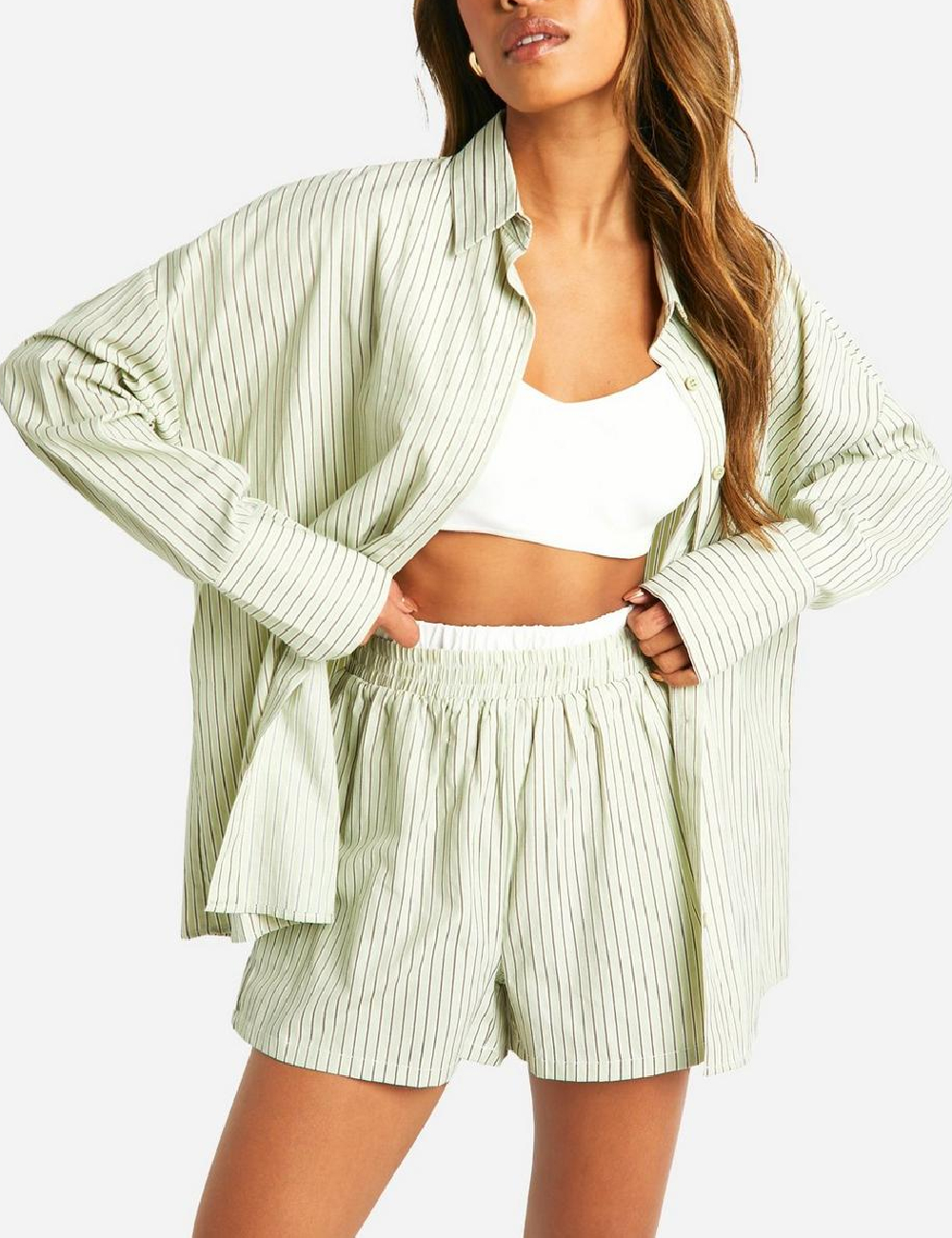 Pantaloni scurti Boohoo, verde