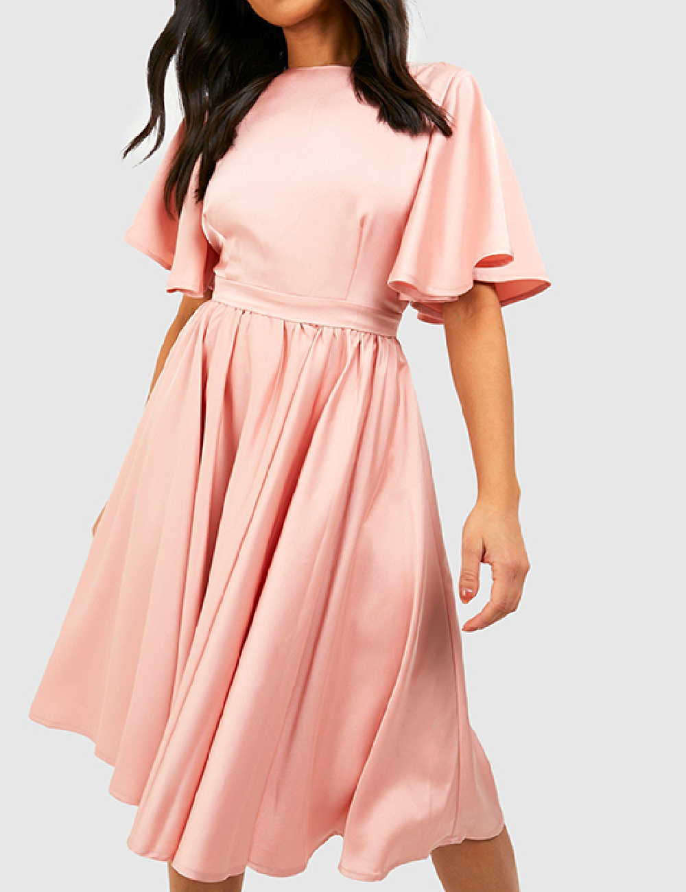 Rochie medie Boohoo, roz - 1 | YEO