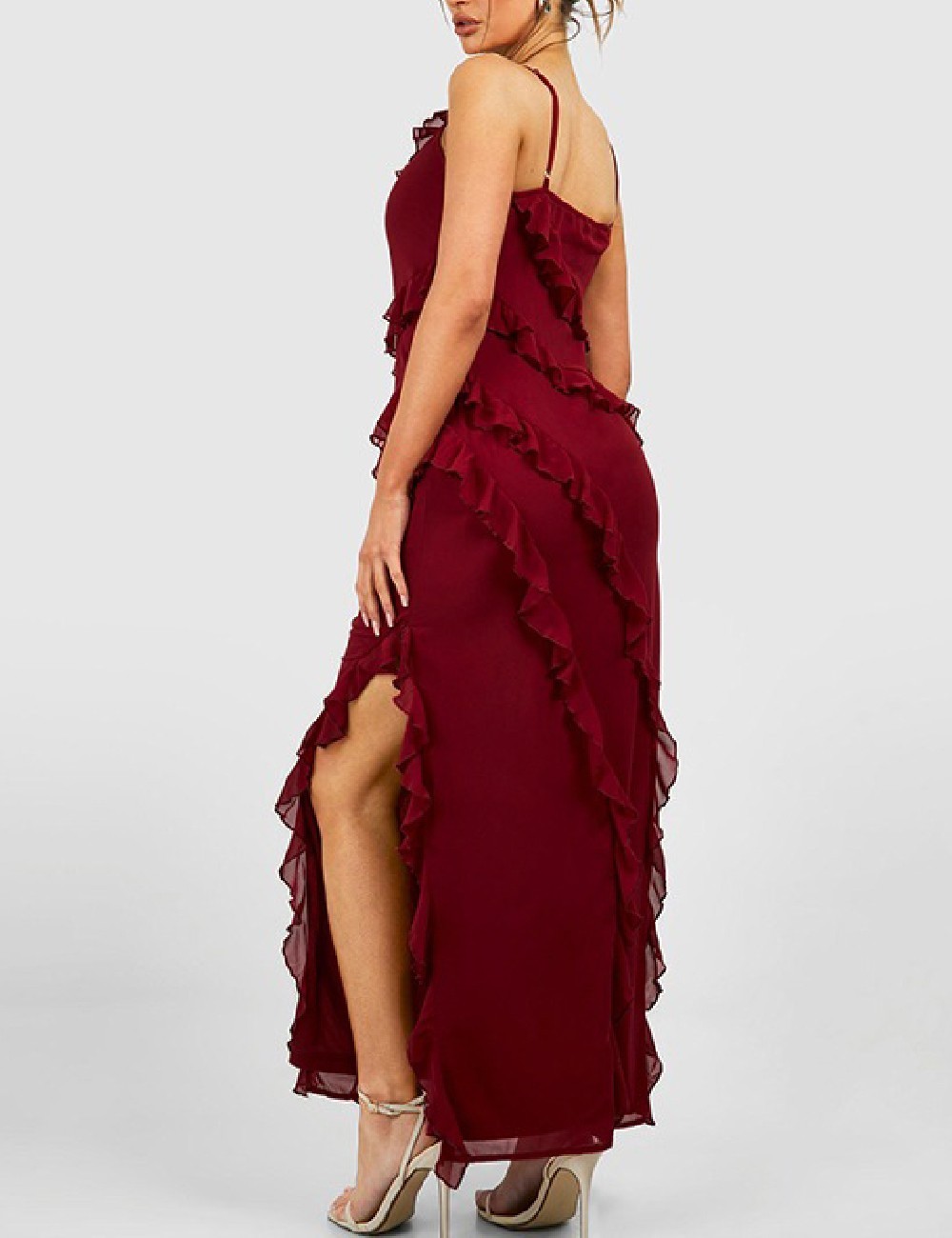Rochie lunga Boohoo, visiniu - 1 | YEO