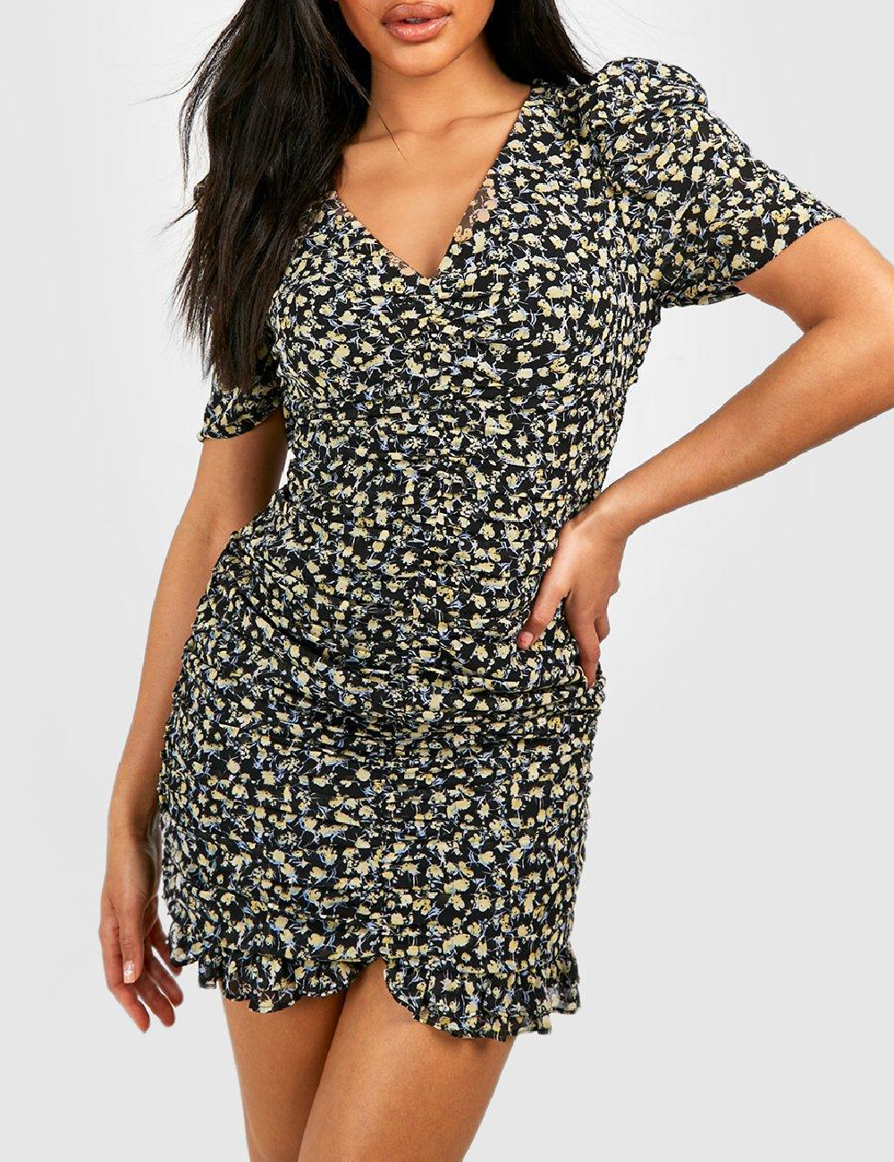 Rochie scurta Boohoo, negru