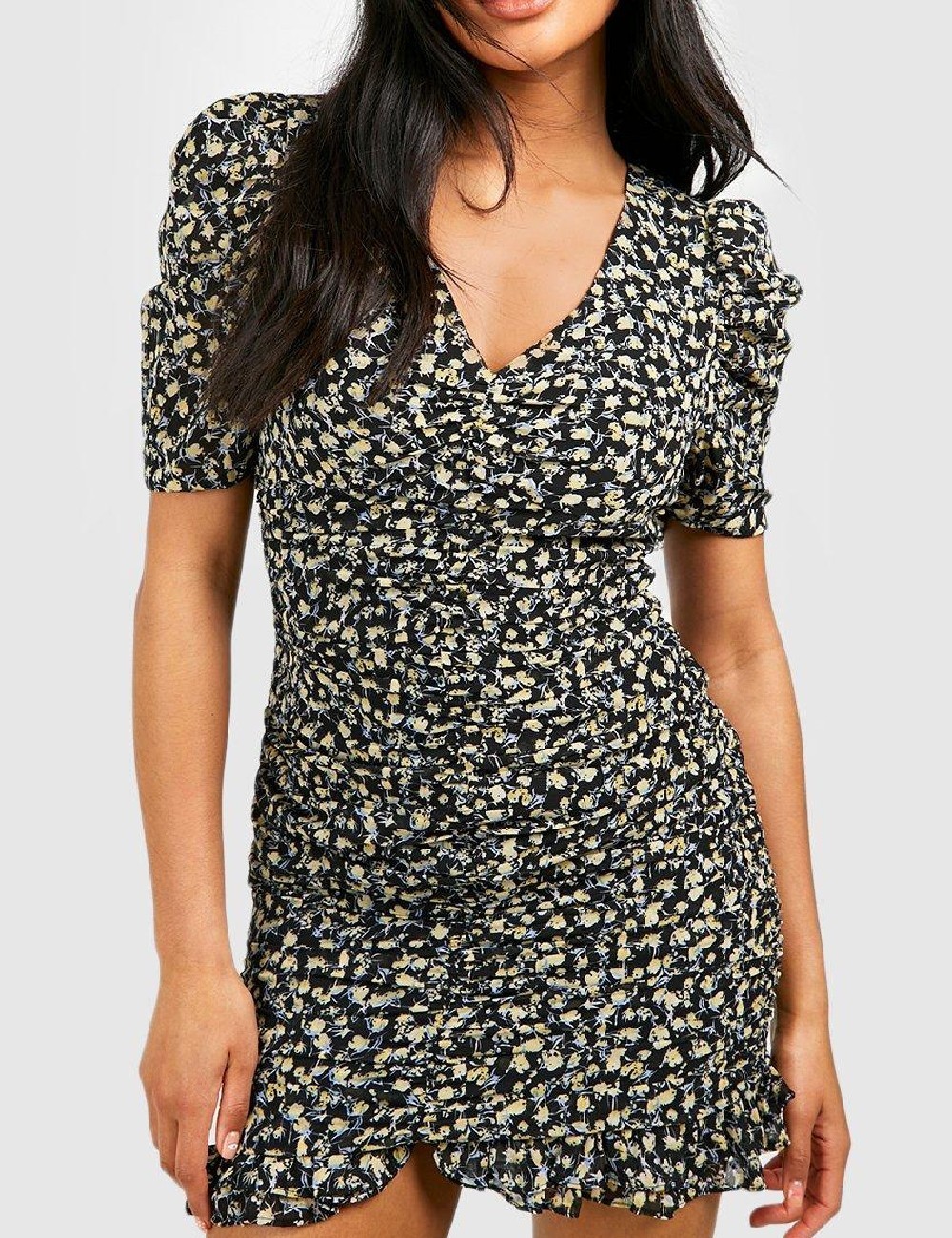 Rochie scurta Boohoo, negru - 1 | YEO