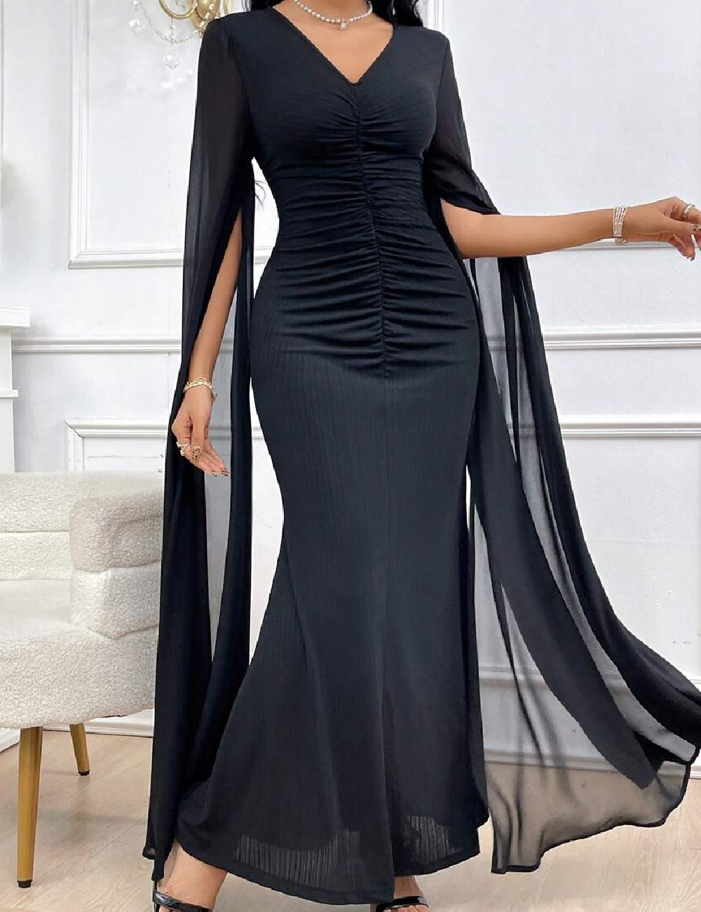 Rochie lunga SHEIN, negru