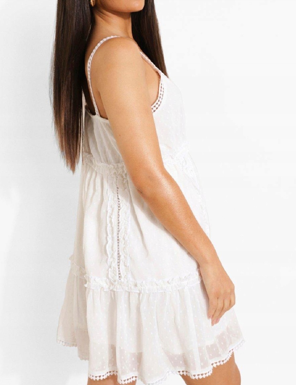 Rochie scurta Boohoo, alb - 1 | YEO