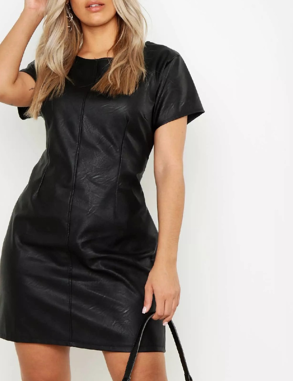Rochie scurta Boohoo Plus Size, negru - 1 | YEO