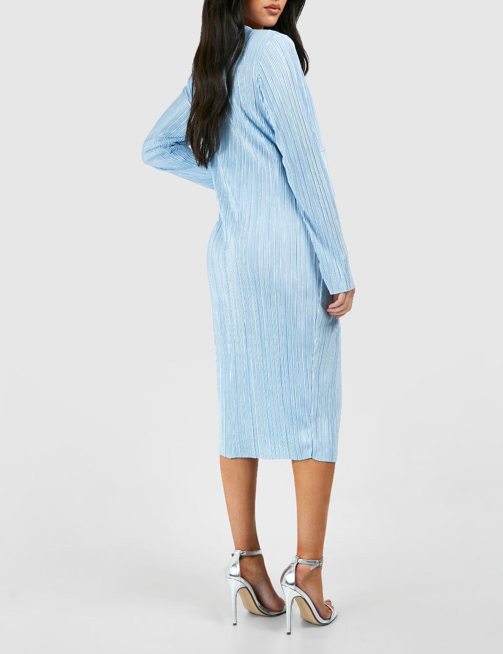 Rochie medie Boohoo maternity, bleu - 1 | YEO