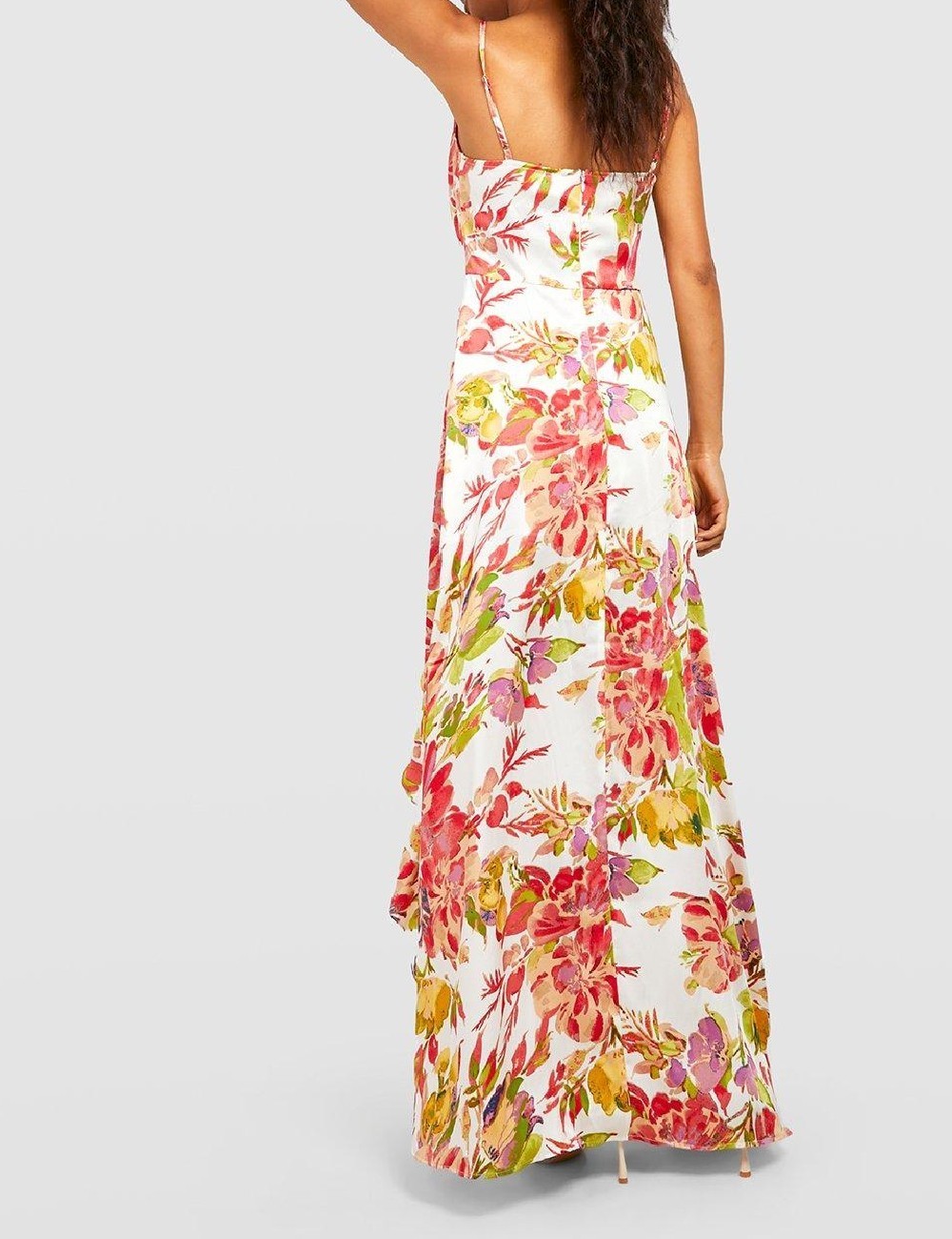 Rochie lunga Boohoo, floral - 1 | YEO