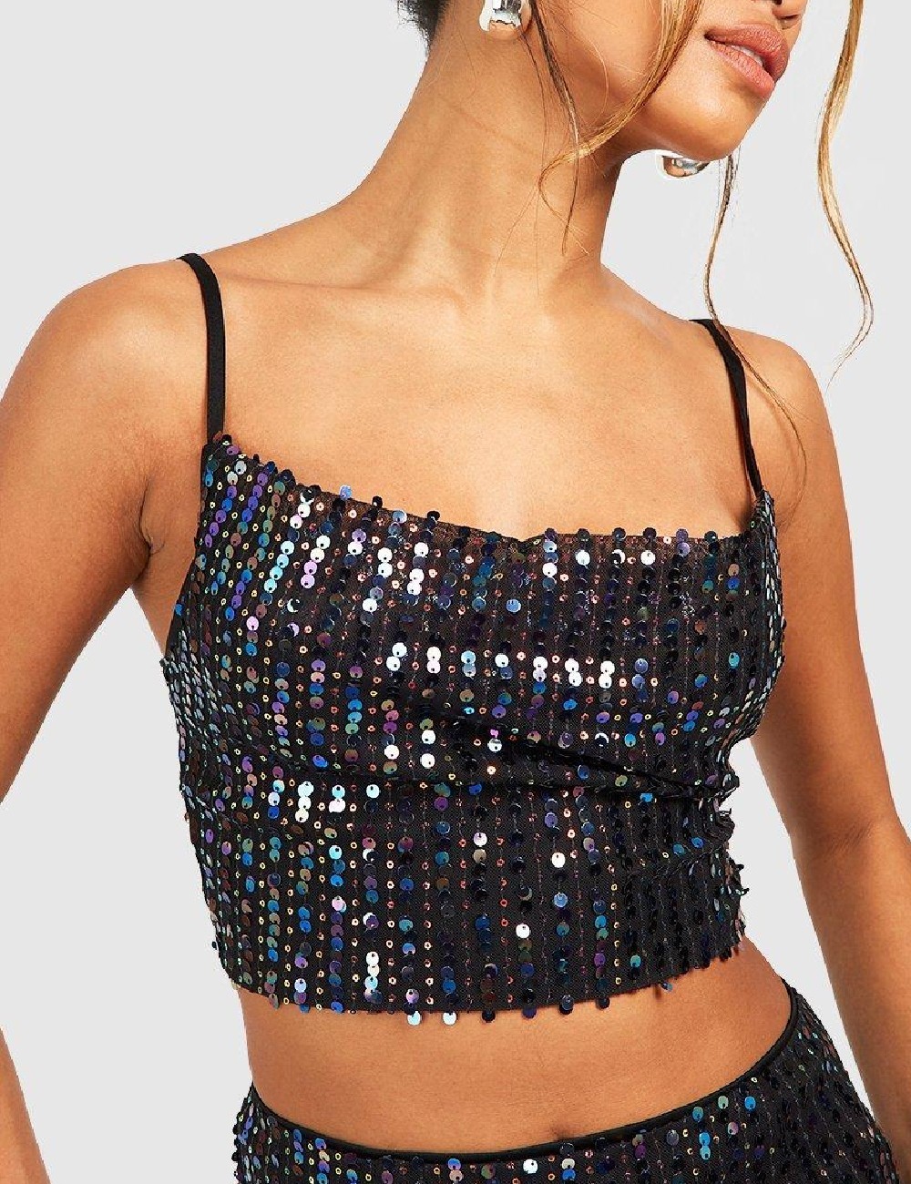 Top Boohoo, negru - 1 | YEO