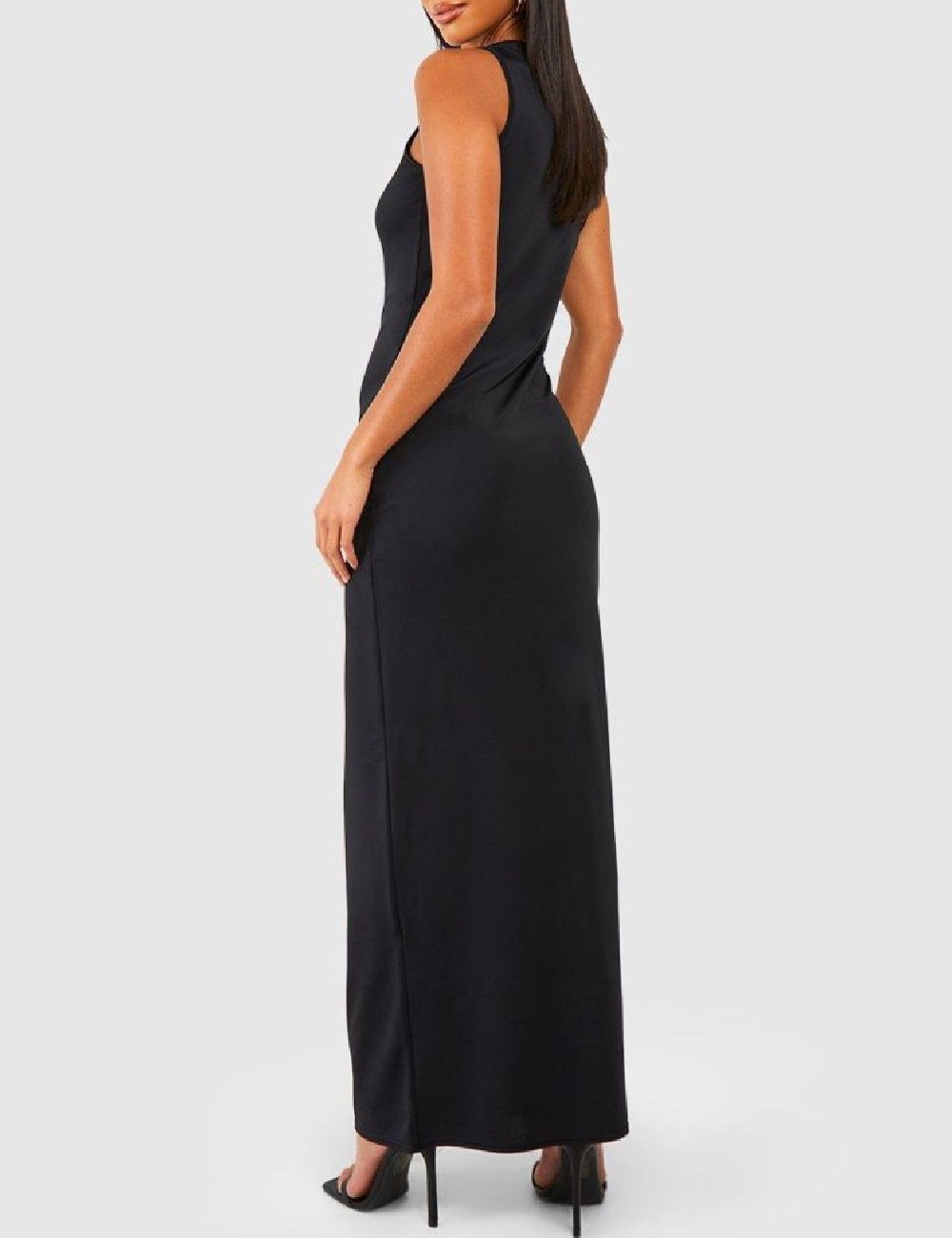 Rochie lunga Boohoo, negru - 1 | YEO