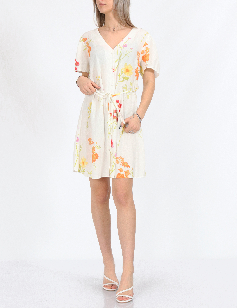 Rochie scurta Vero Moda, alb