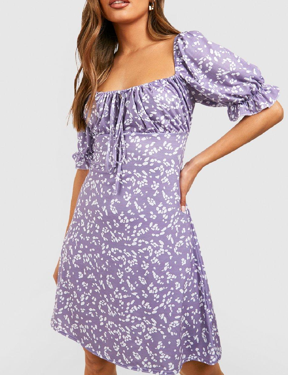 Rochie scurta Boohoo, mov
