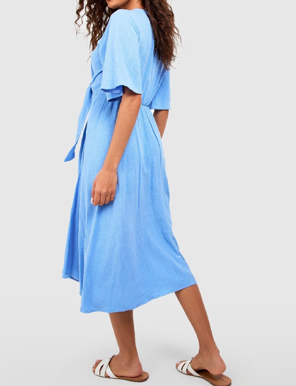 Rochie medie Boohoo, albastru - 1 | YEO
