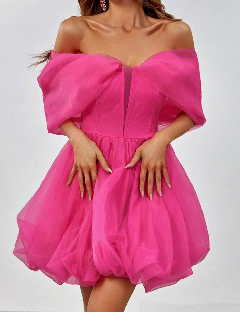 Rochie scurta Faeriesty, roz