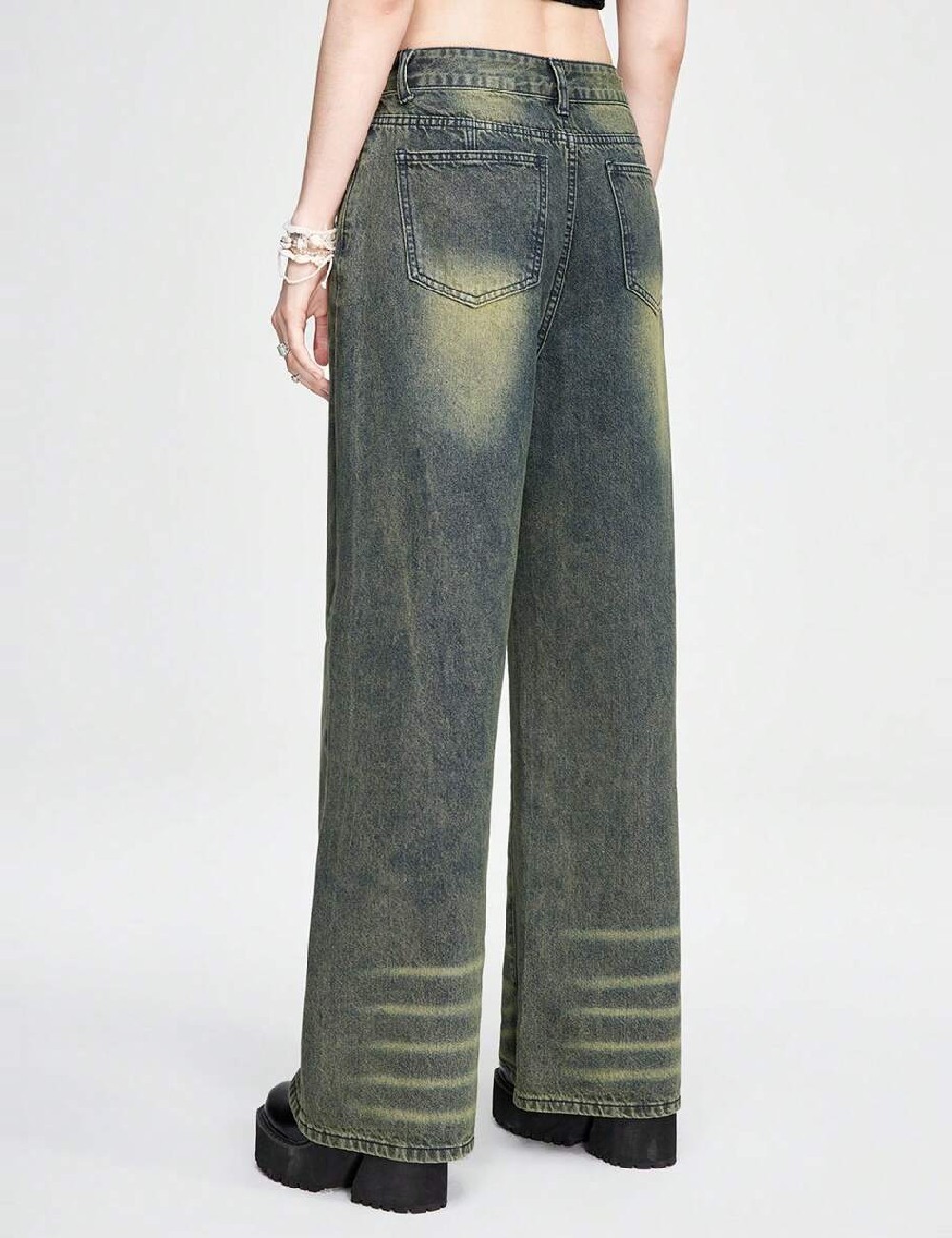 Blugi Romwe, verde - 1 | YEO