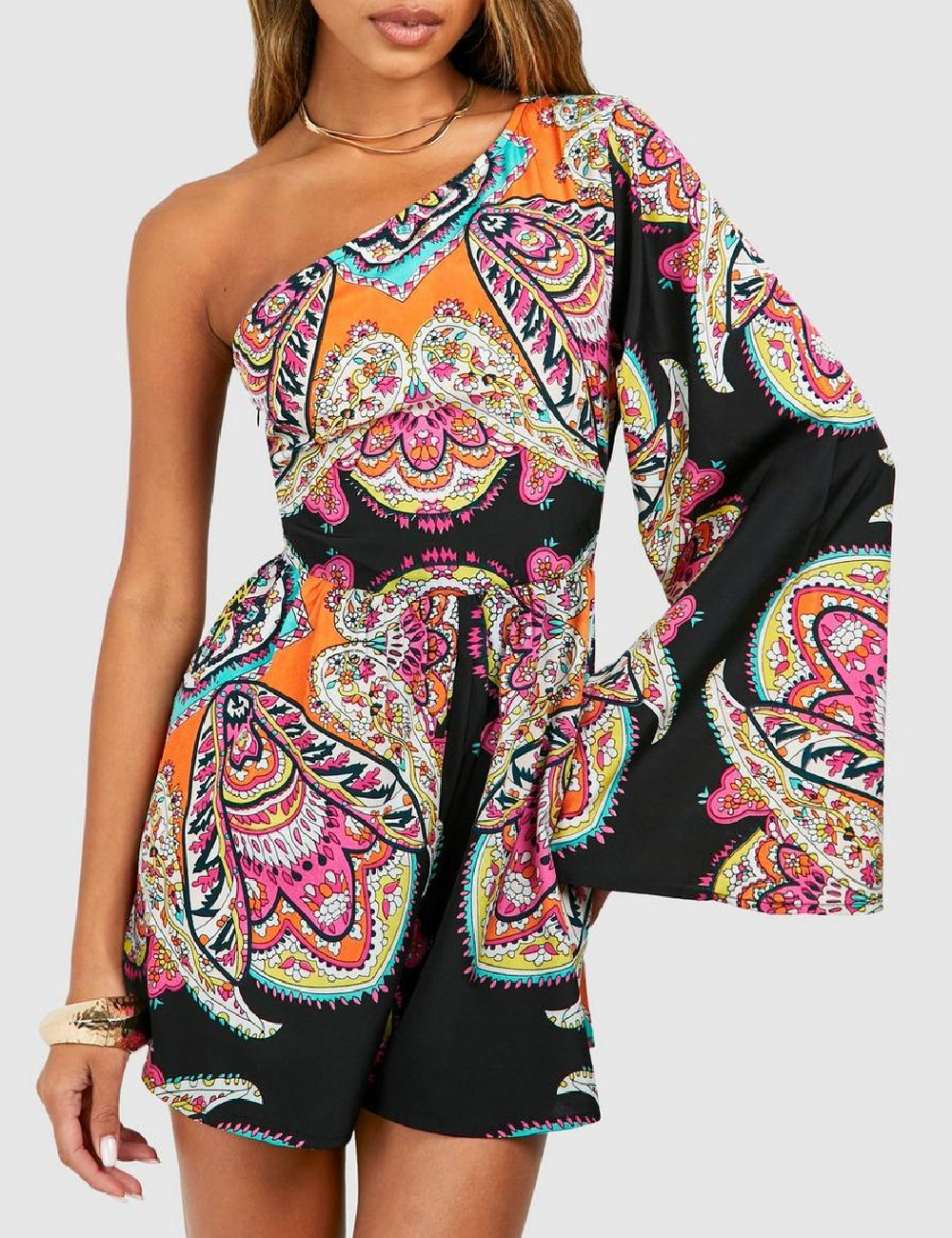 Salopeta Boohoo, mix culori
