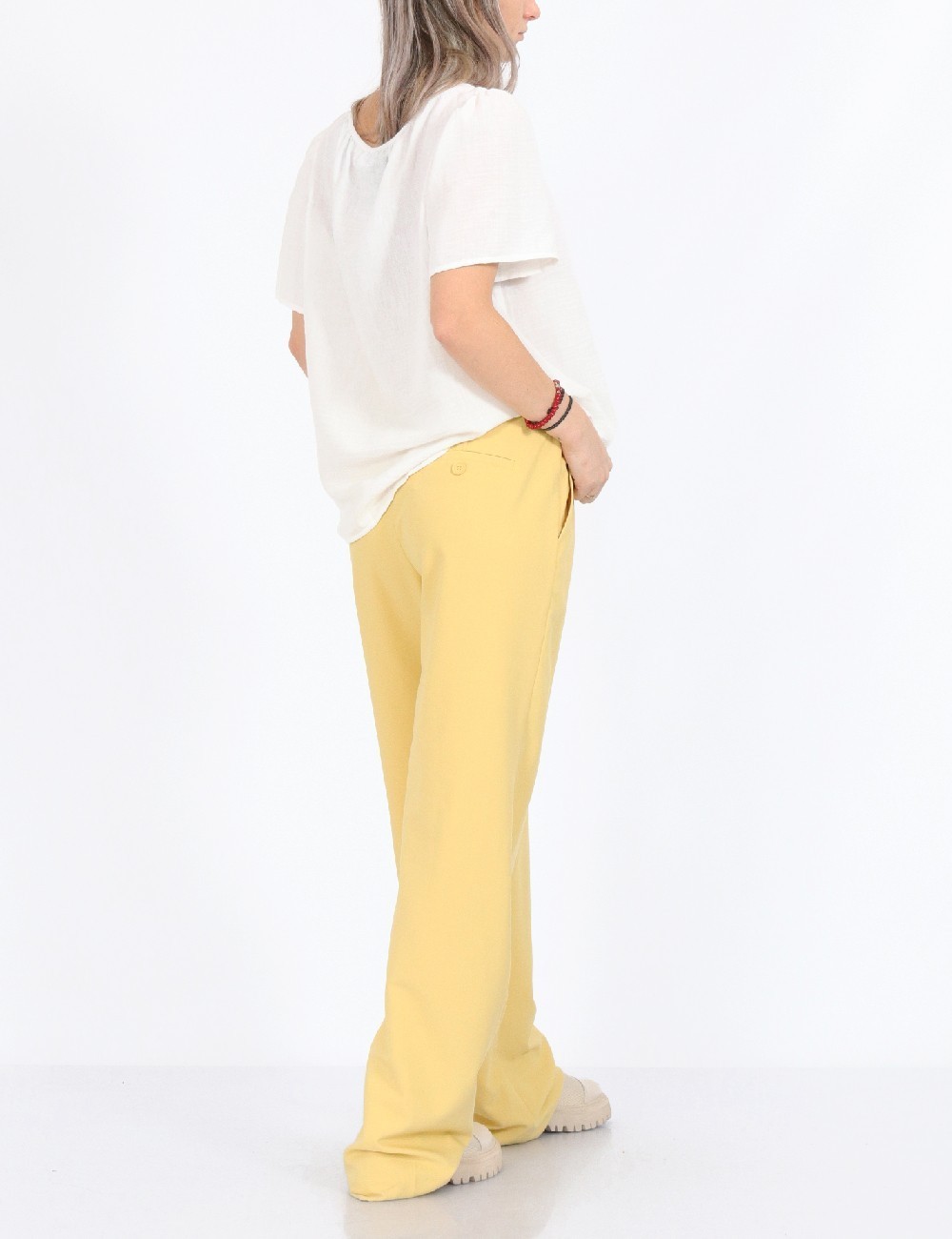 Pantaloni Only, galben - 1 | YEO