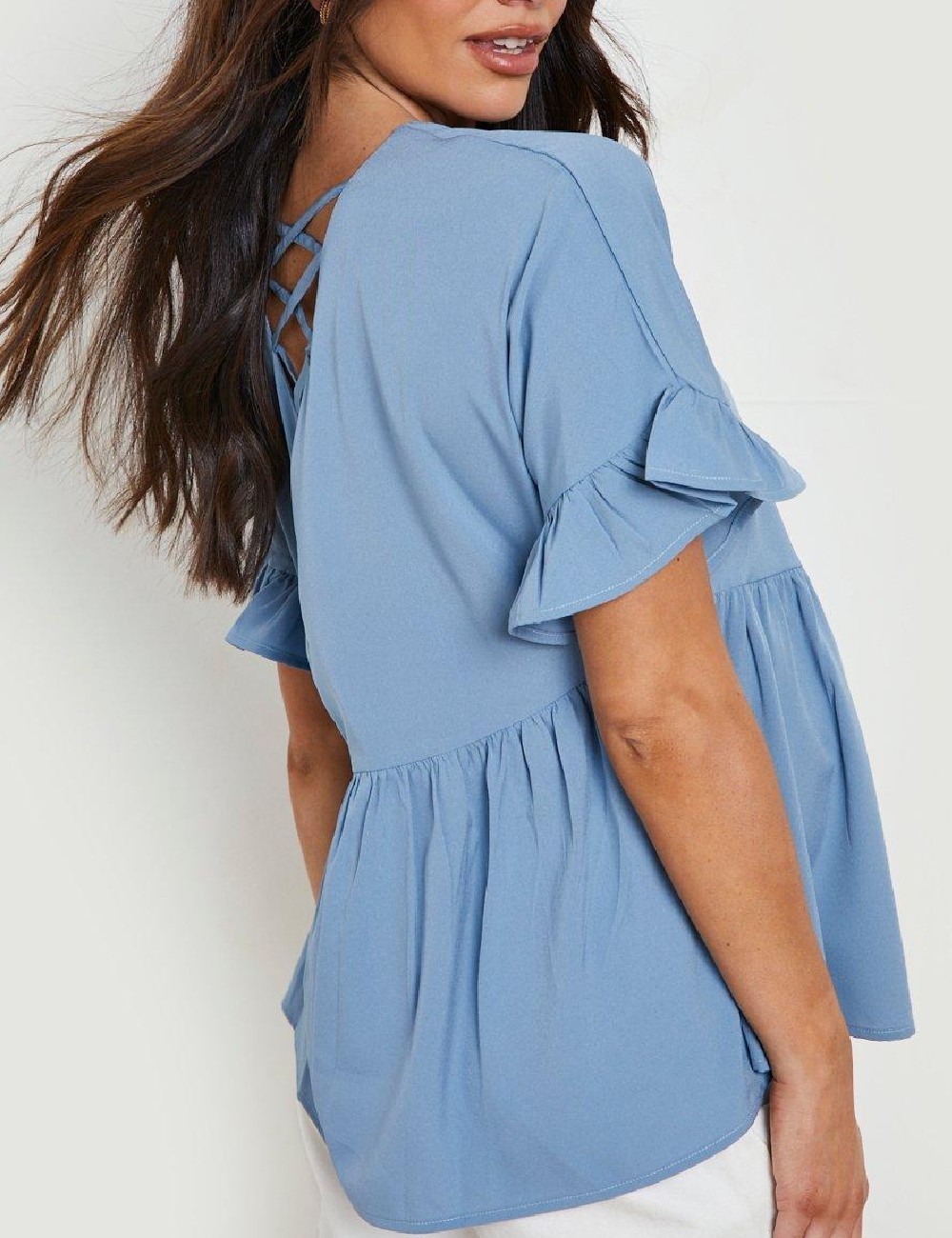Bluza Boohoo maternity, albastru - 1 | YEO