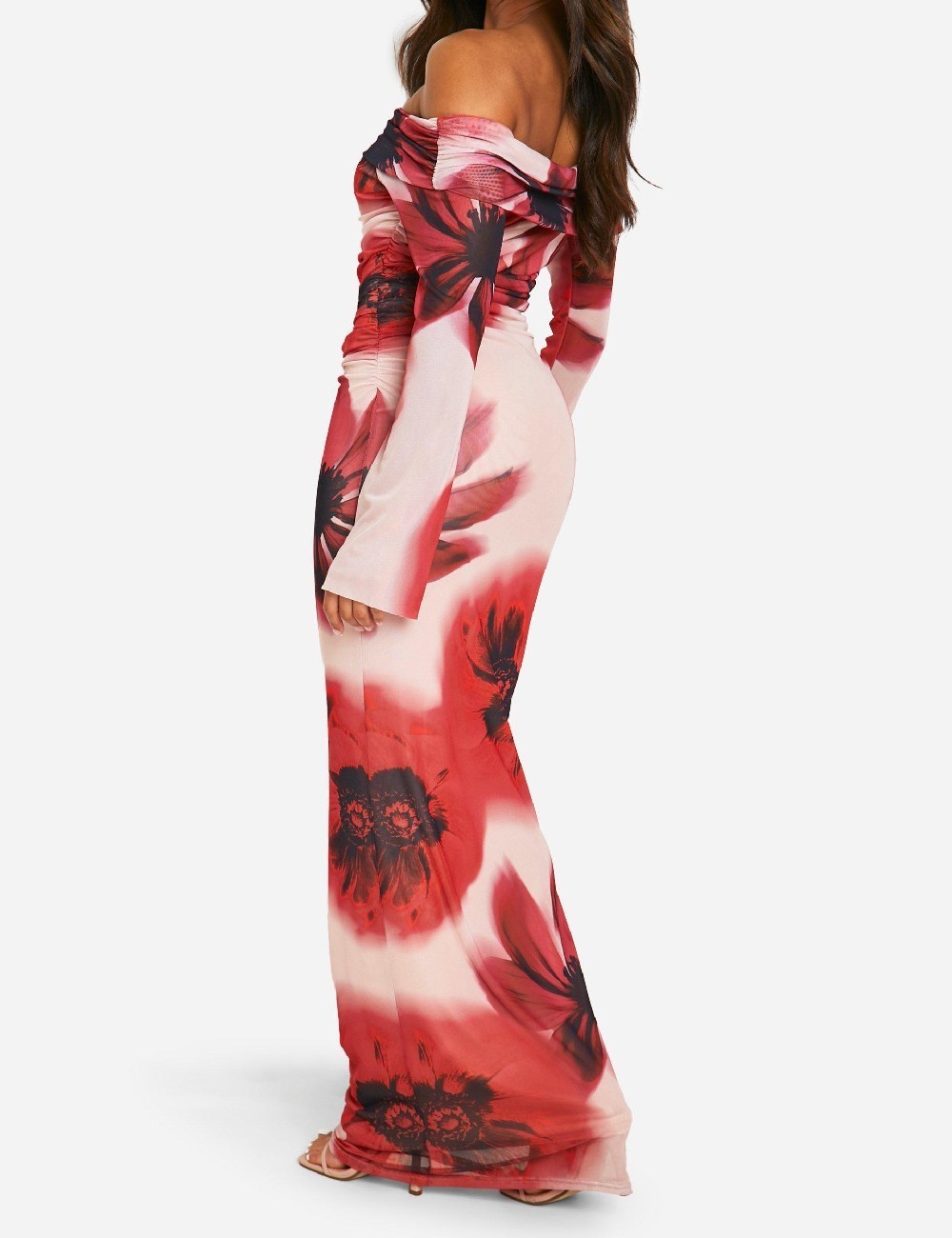 Rochie lunga Boohoo, floral - 1 | YEO