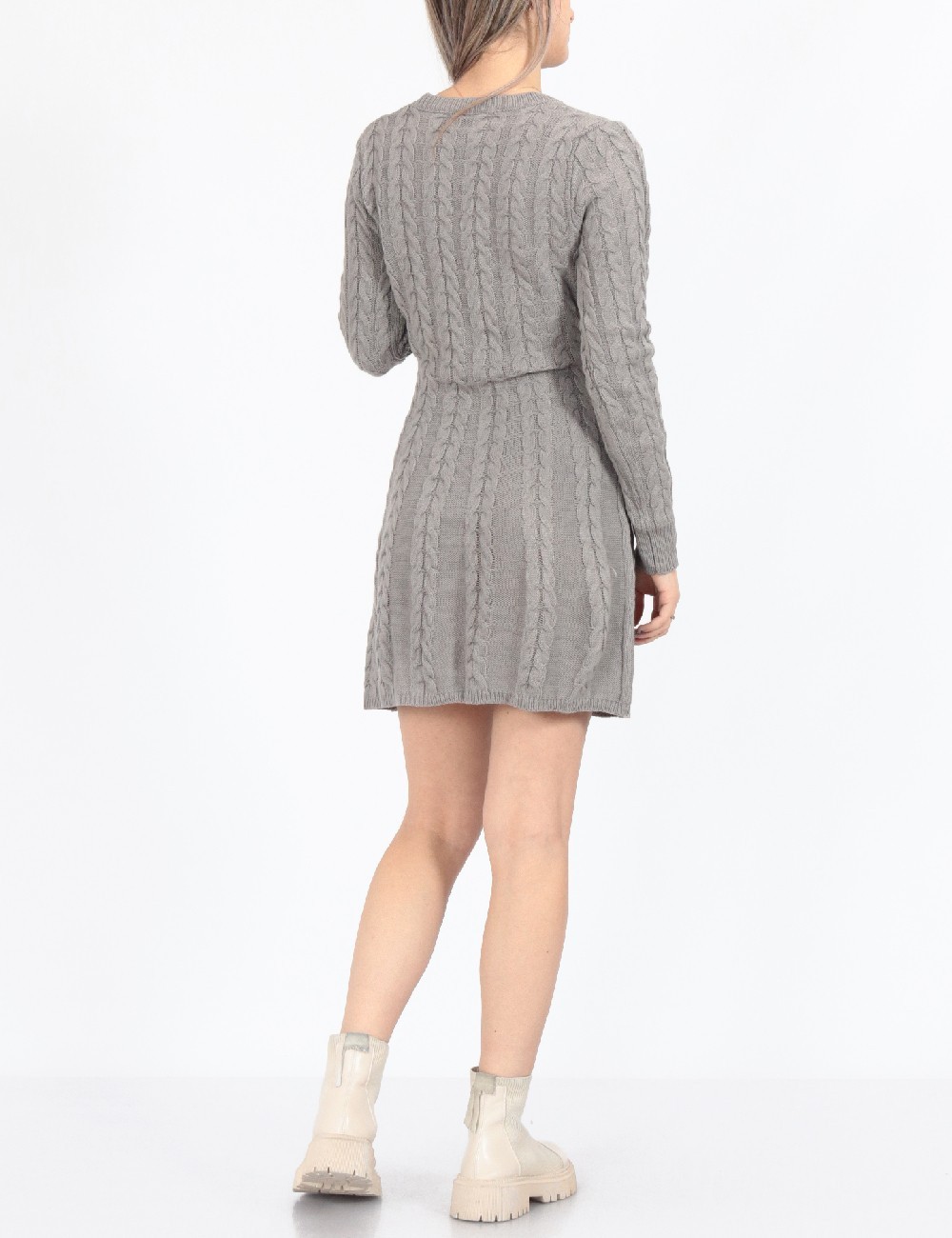 Rochie scurta SHEIN, gri - 1 | YEO