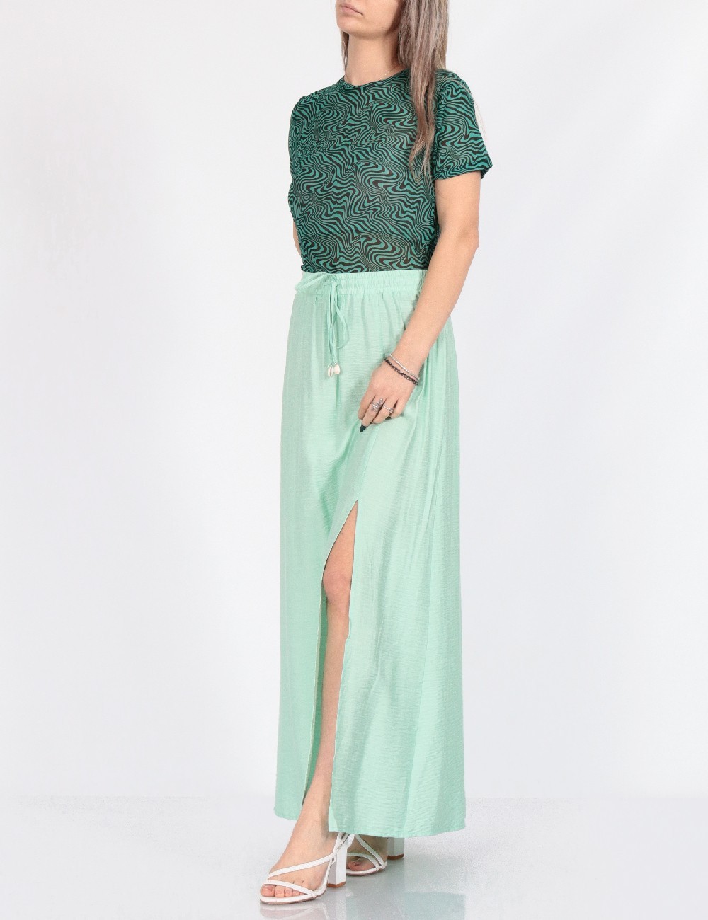 Fusta Vero Moda, verde - 1 | YEO