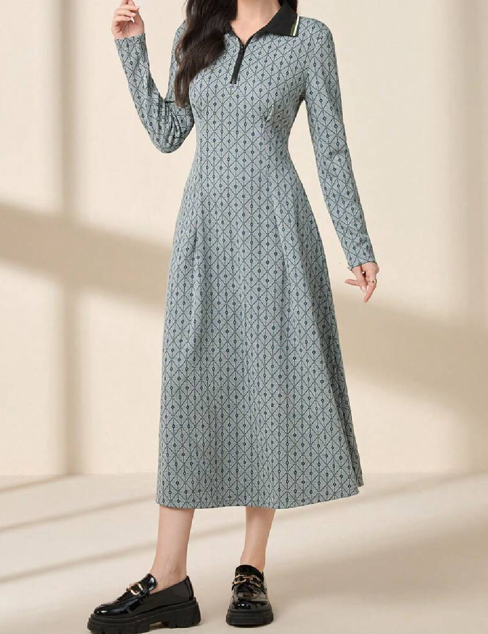 Rochie medie SHEIN, gri