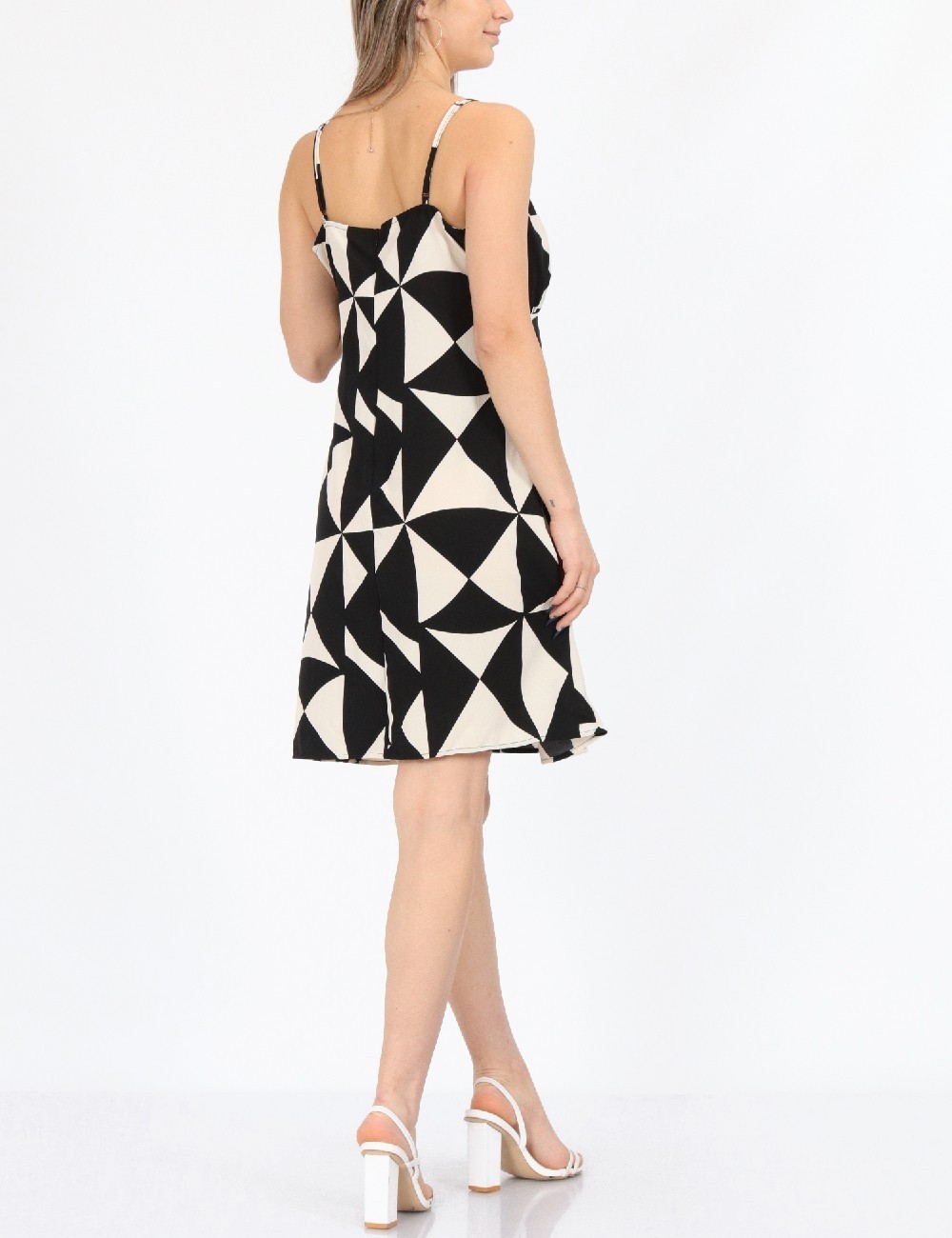Rochie scurta Only, alb/negru - 1 | YEO