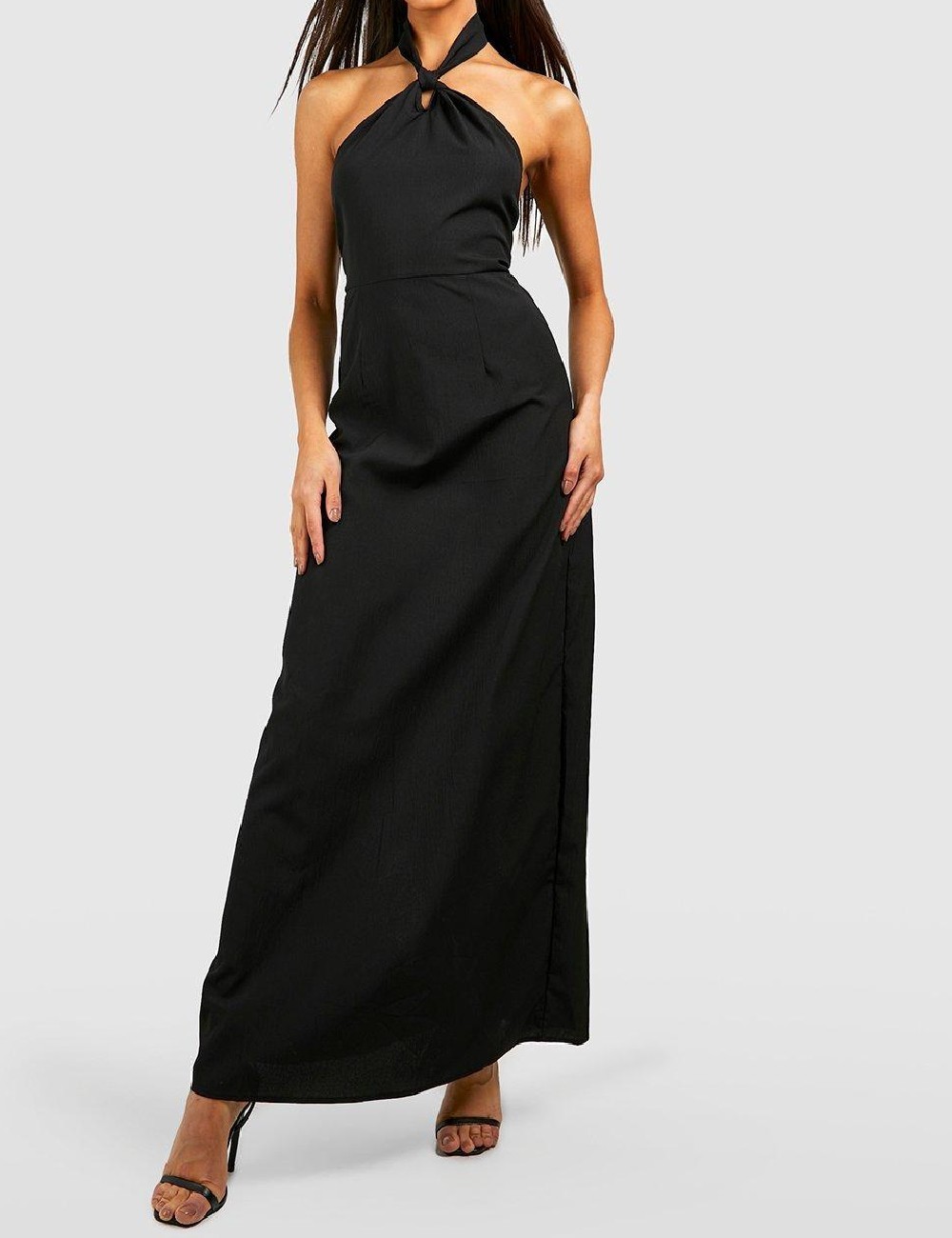 Rochie lunga Boohoo, negru - 1 | YEO