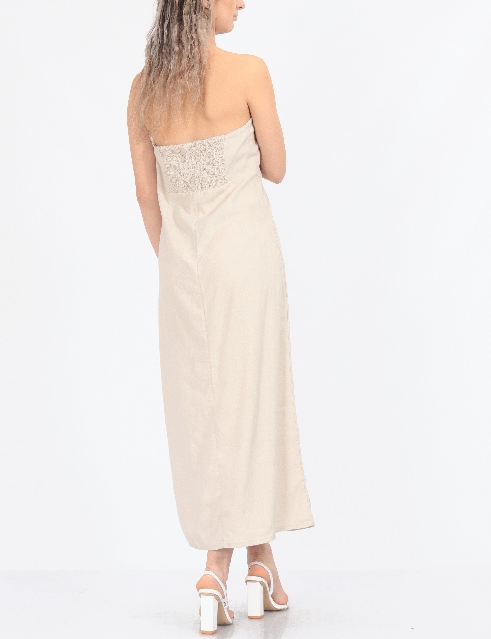 Rochie medie Only, bej - 1 | YEO