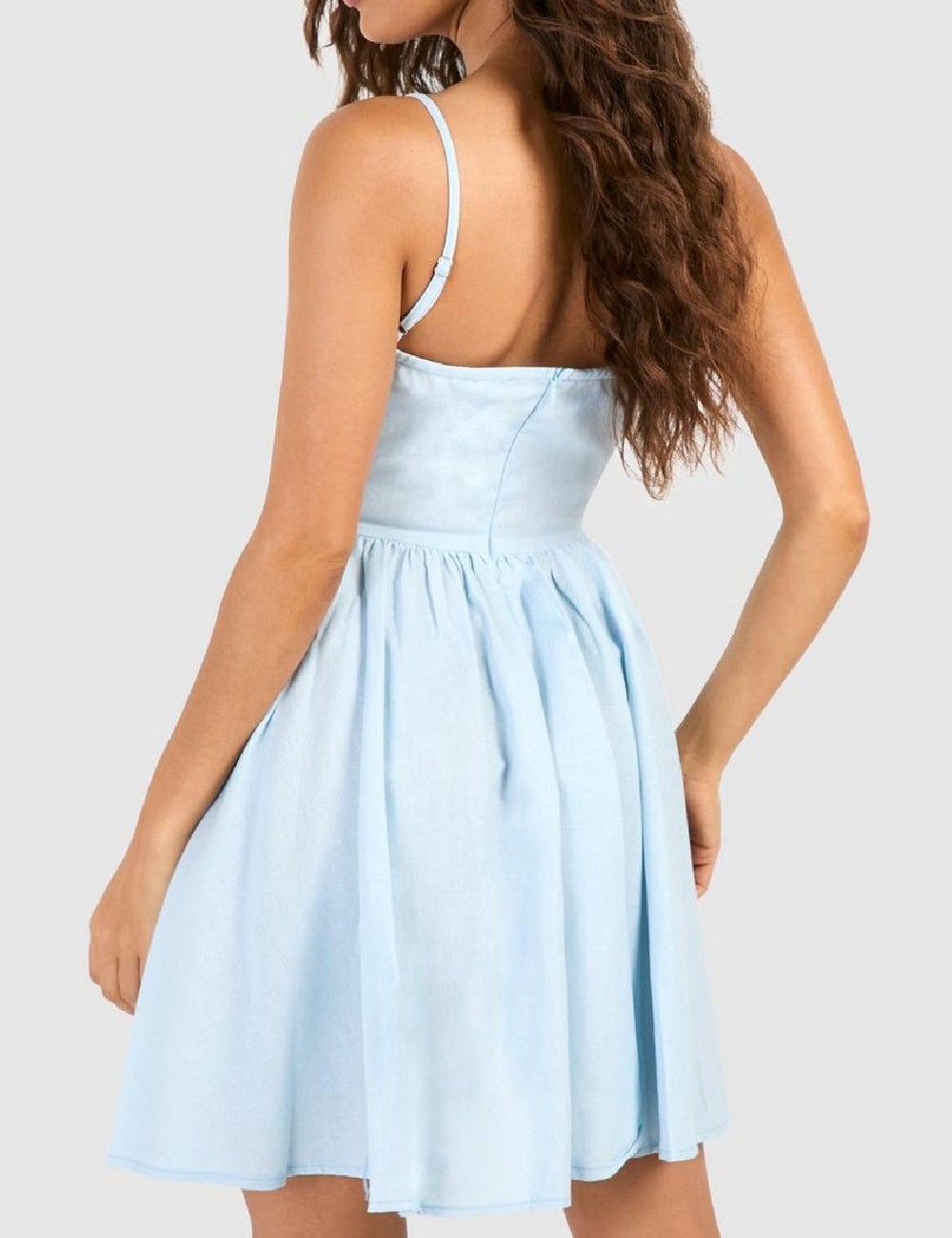 Rochie scurta Boohoo, bleu - 1 | YEO
