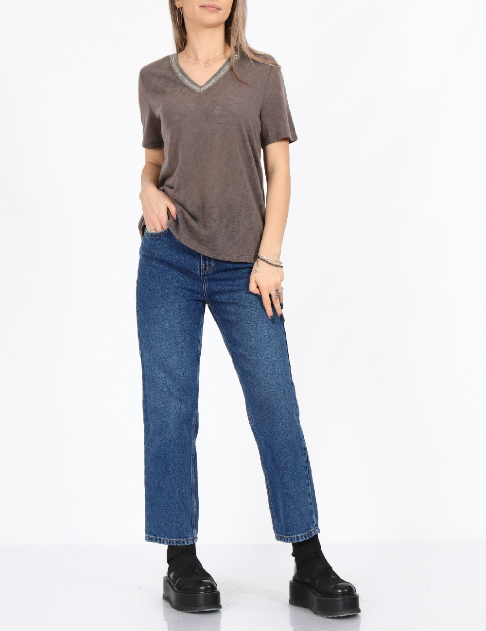 Tricou Only, gri
