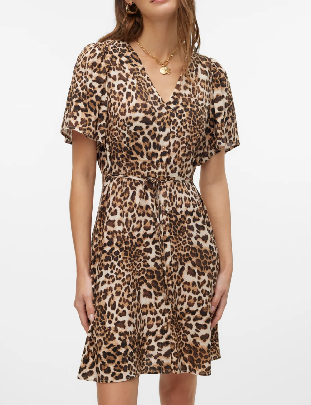 Rochie scurta Vero Moda, animal print