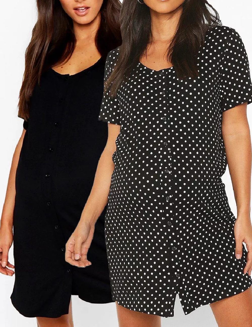 Set rochii scurte Boohoo maternity, negru