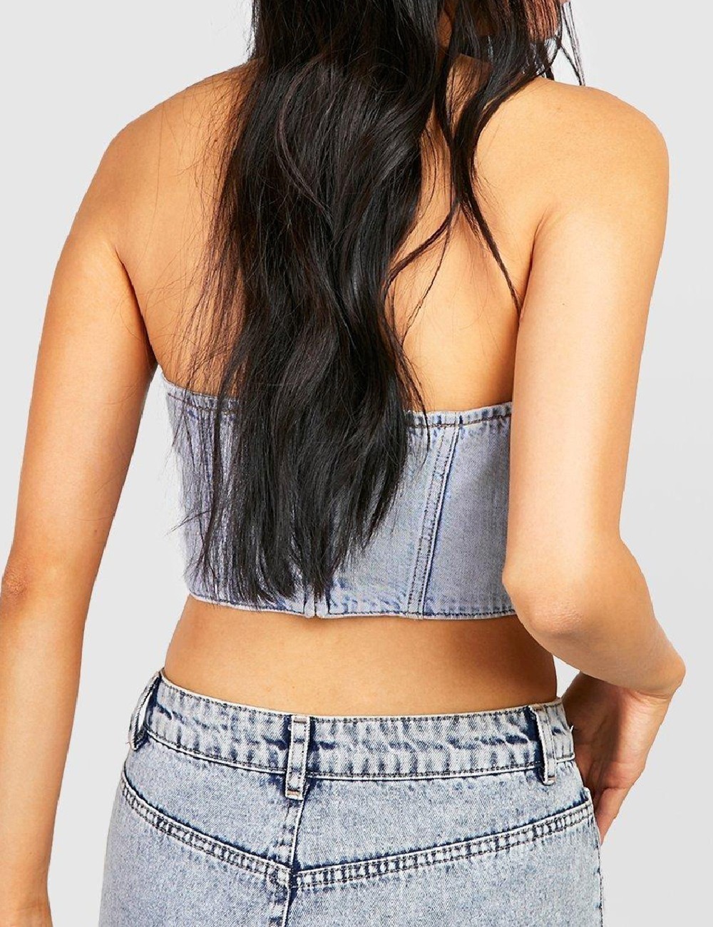 Top Boohoo, albastru - 1 | YEO