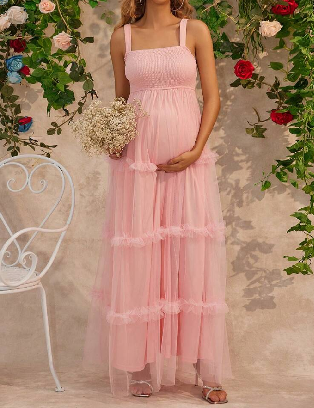 Rochie lunga SHEIN, roz