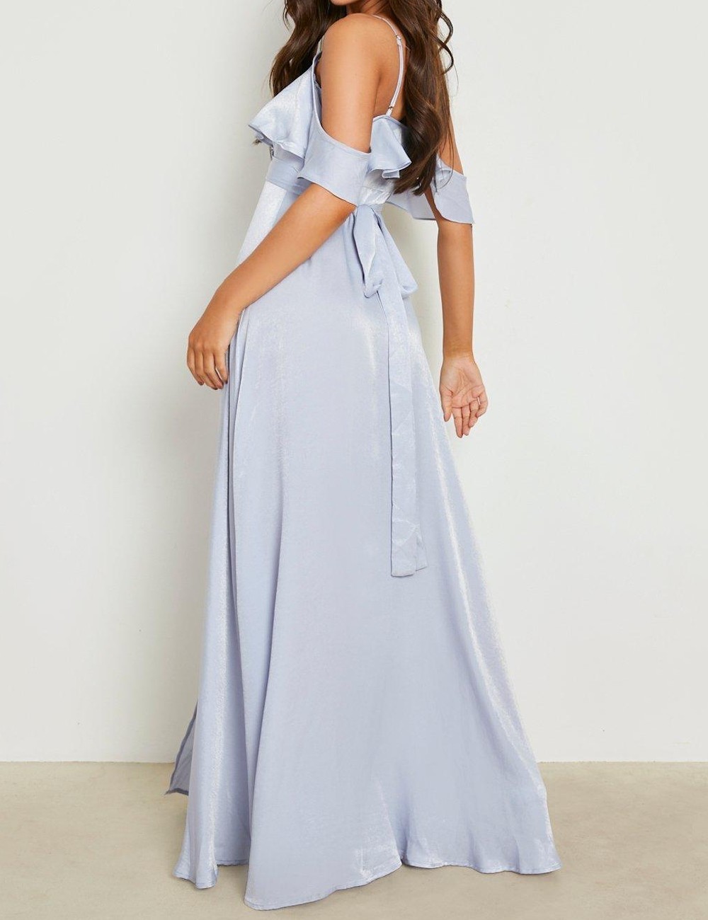 Rochie lunga Boohoo, bleu - 1 | YEO