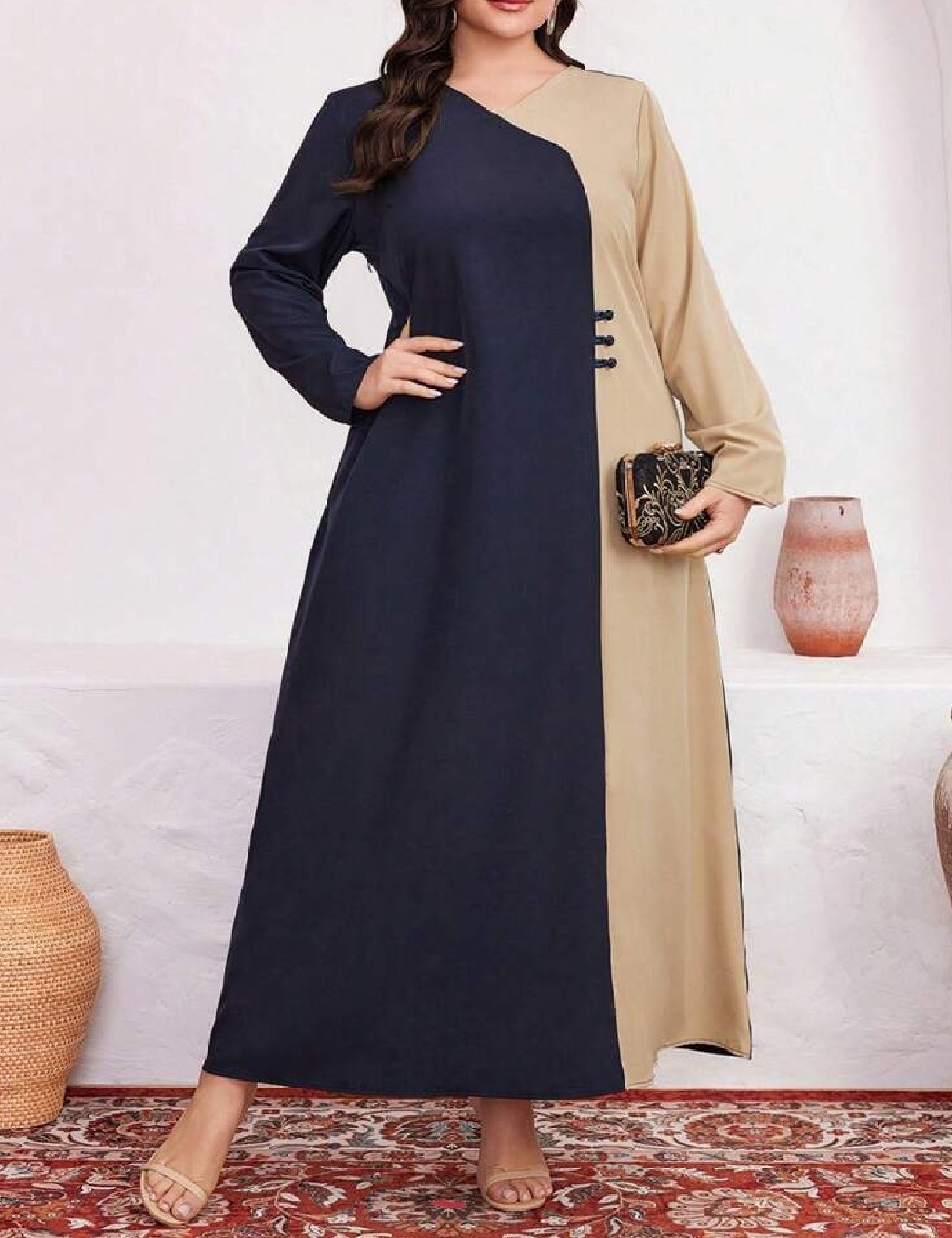 Rochie lunga SHEIN CURVE, negru - 1 | YEO