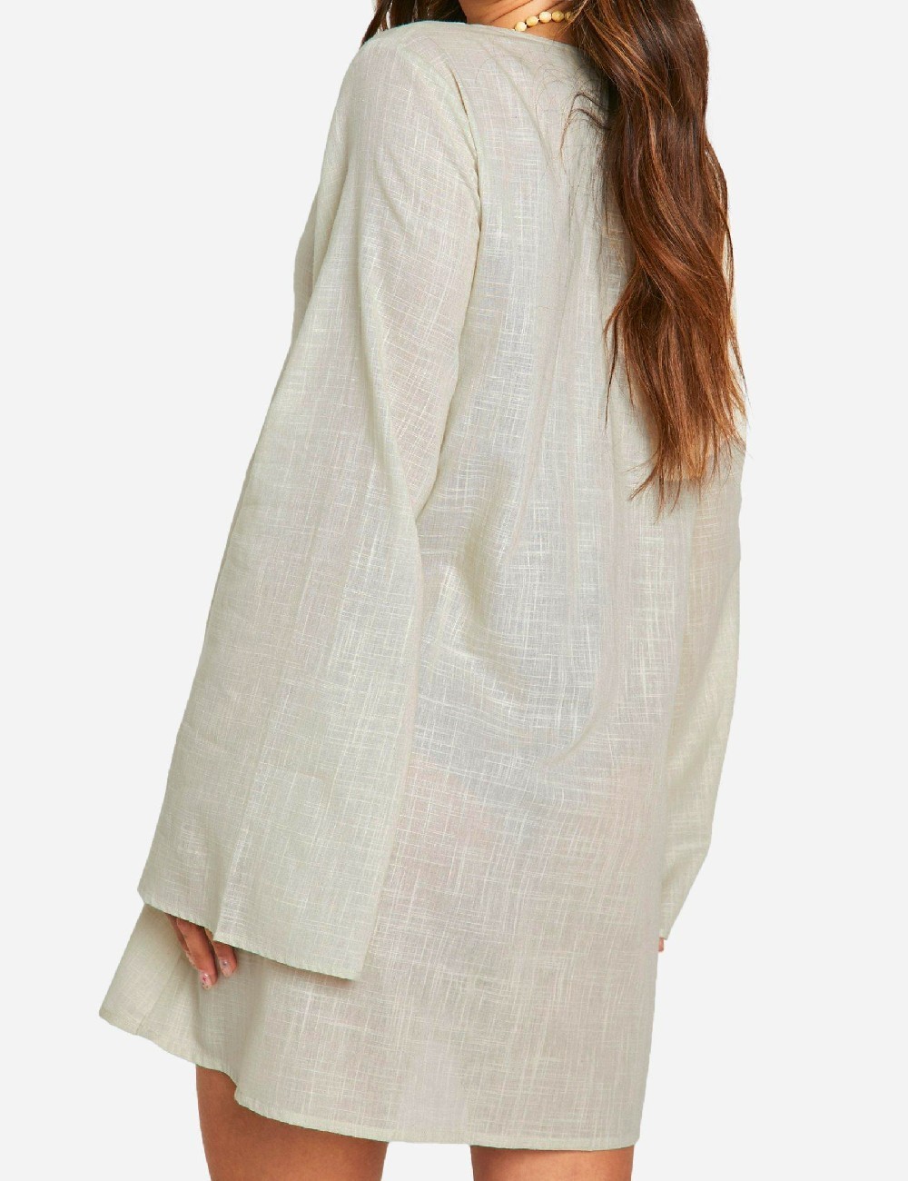 Rochie scurta Boohoo, bej - 1 | YEO