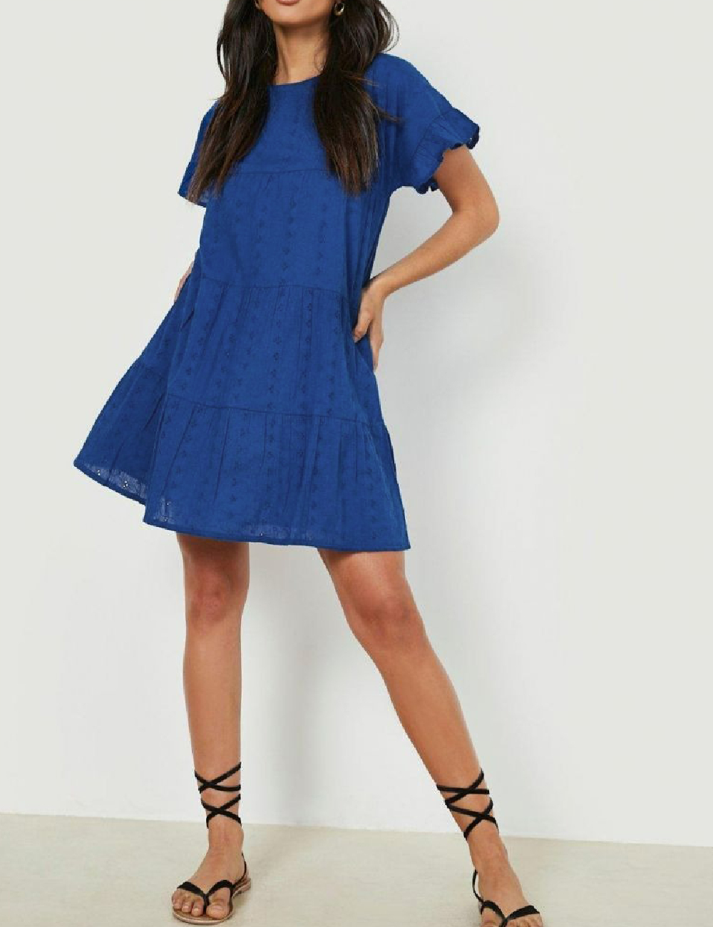 Rochie scurta Boohoo, albastru