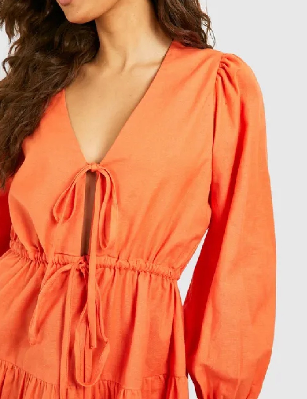 Rochie scurta Boohoo, portocaliu - 1 | YEO