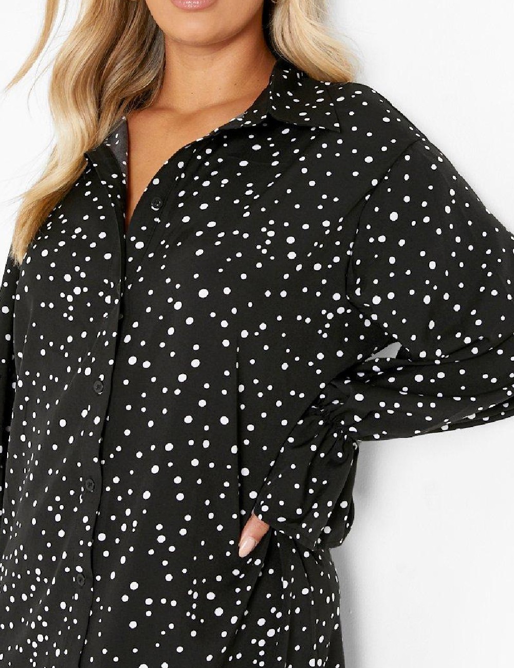 Rochie scurta Boohoo Plus Size, negru - 1 | YEO