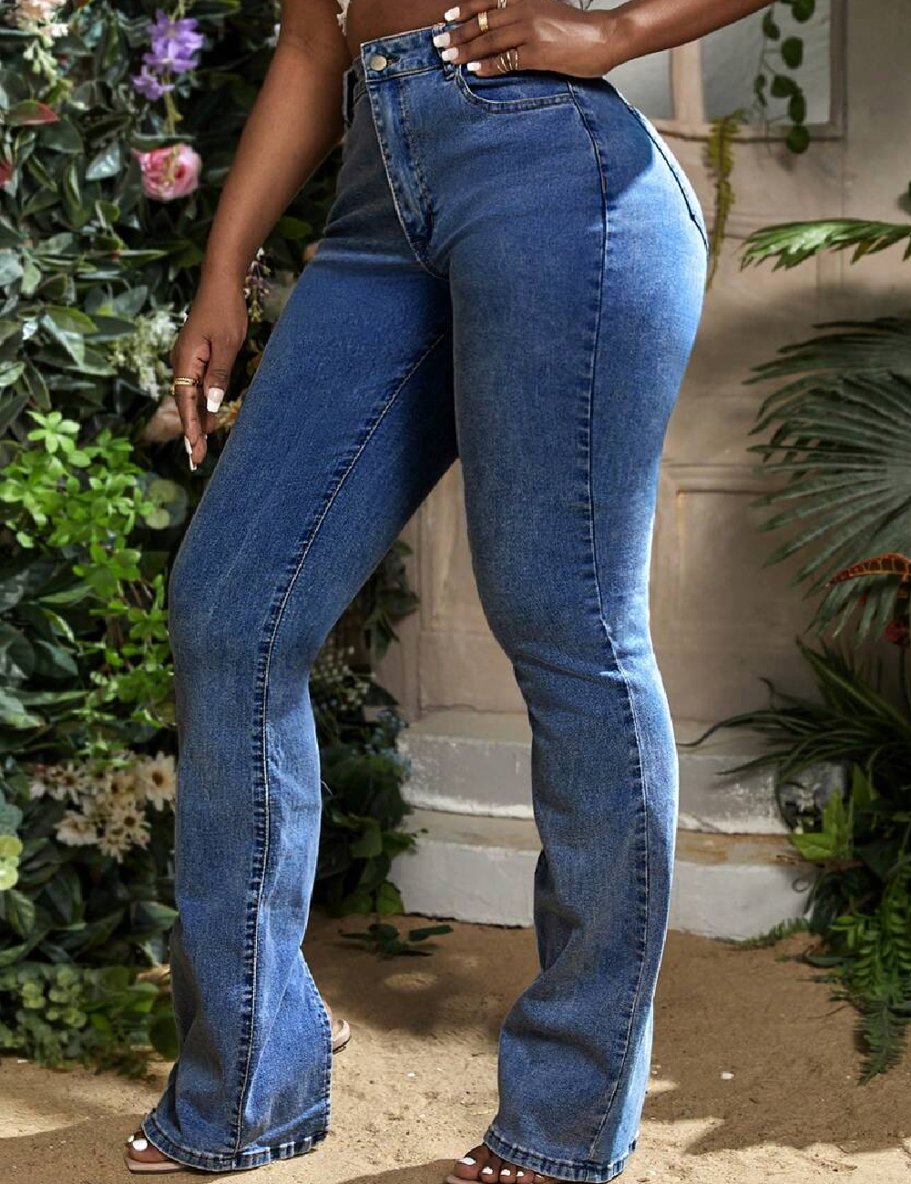 Blugi SHEIN, albastru - 1 | YEO