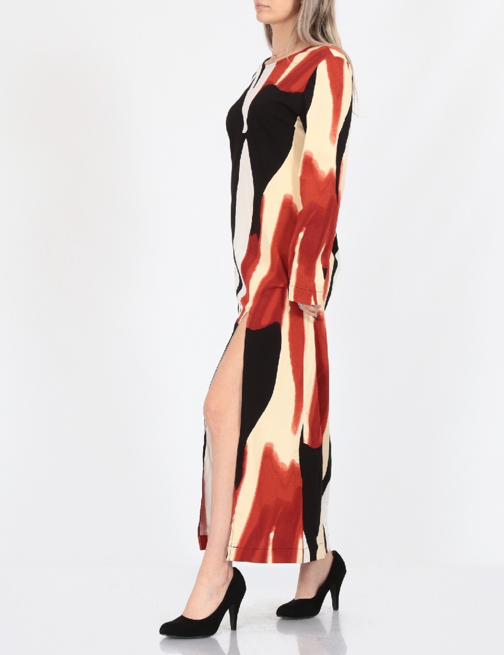 Rochie lunga Object, mix culori - 1 | YEO
