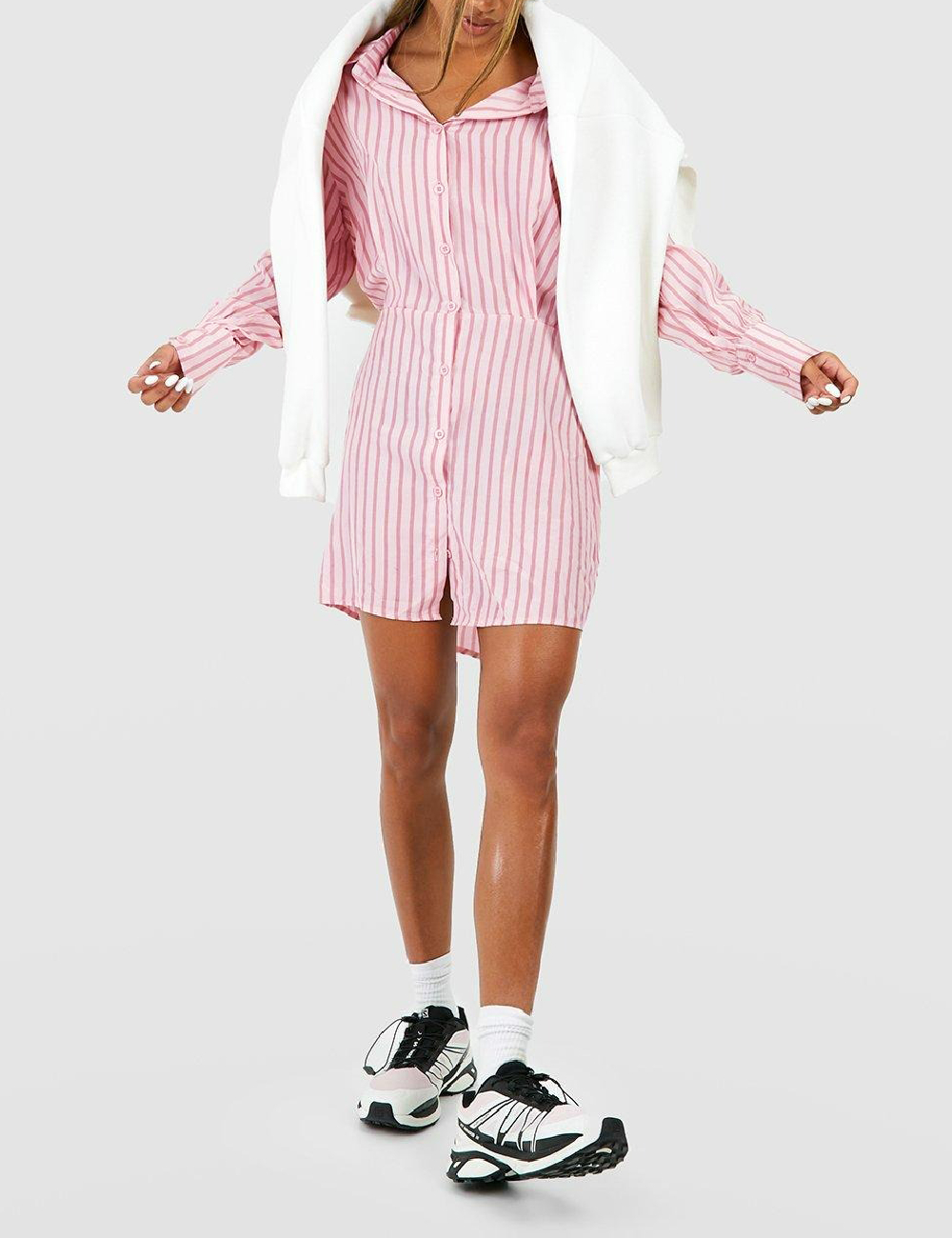 Rochie scurta Boohoo, roz