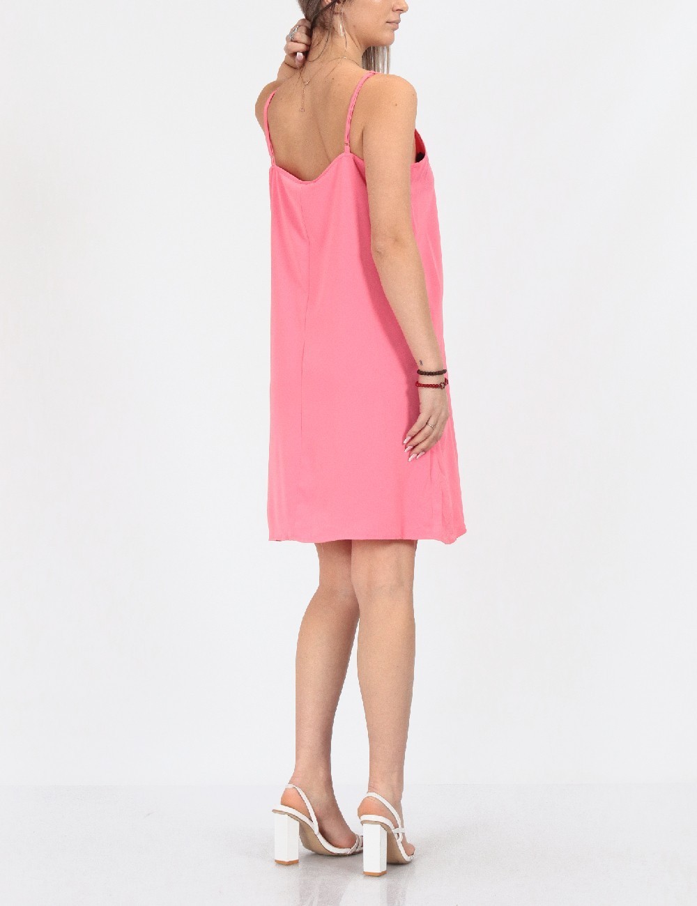 Rochie scurta Pieces, roz - 1 | YEO