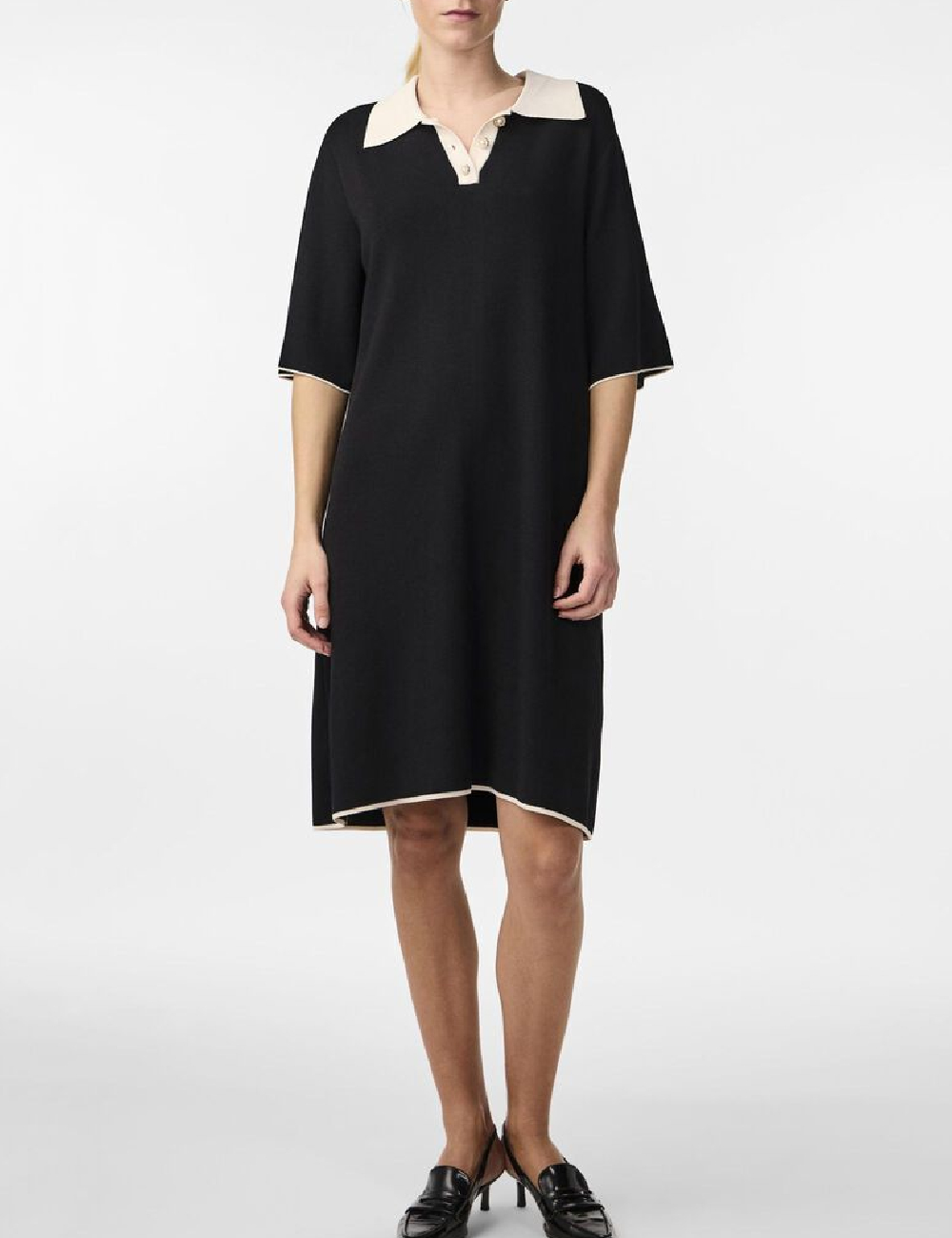 Rochie scurta Y.A.S, negru - 1 | YEO