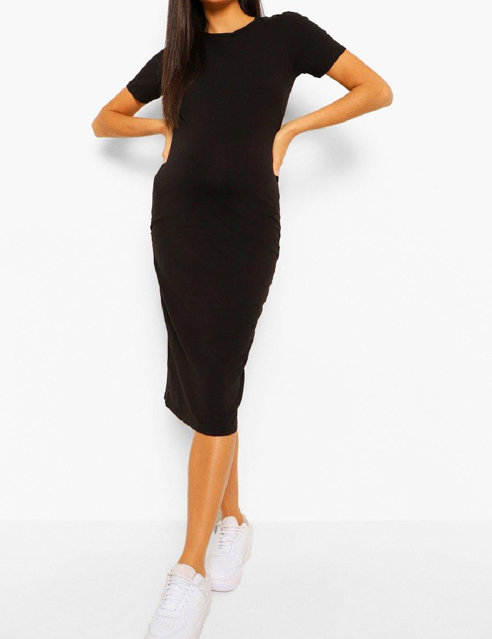 Rochie medie Boohoo maternity, negru
