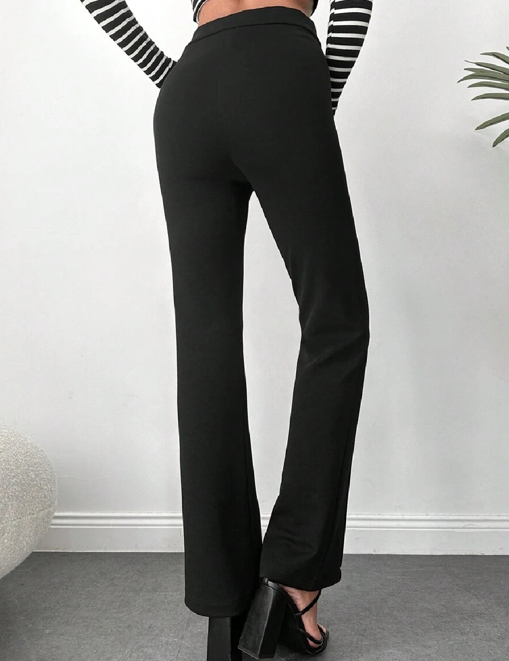 Pantaloni SHEIN, negru - 1 | YEO