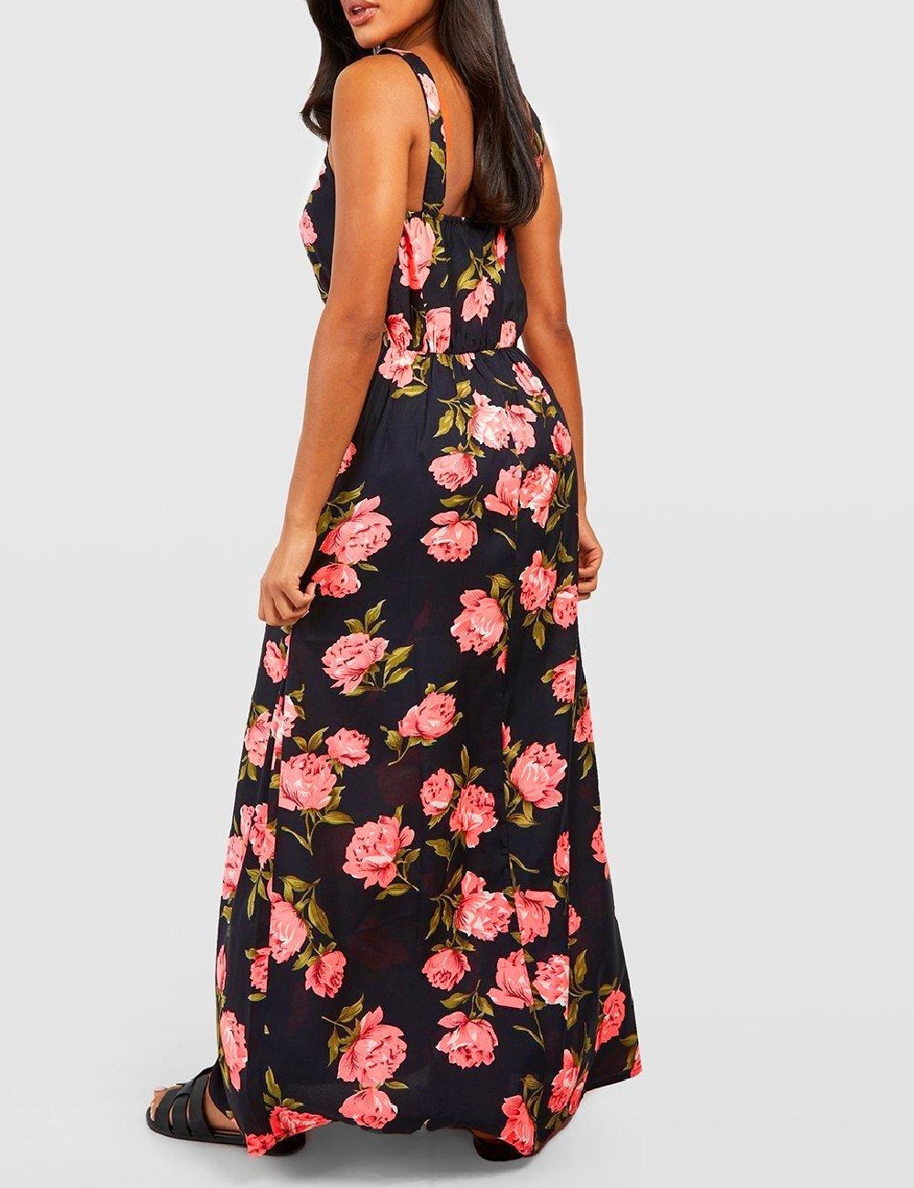Rochie lunga Boohoo, negru - 1 | YEO