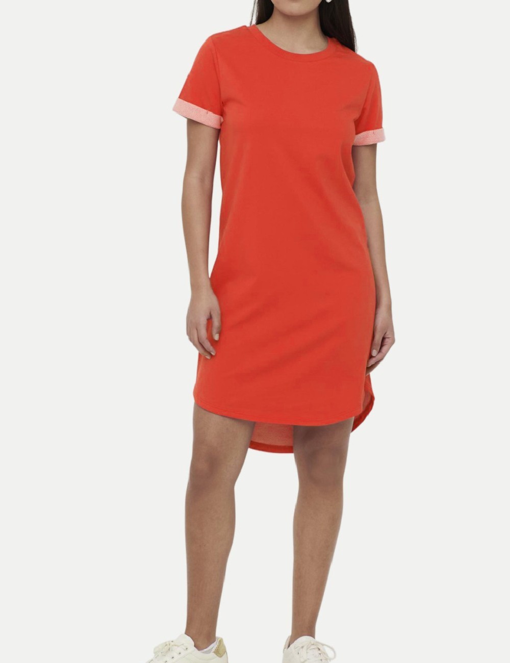 Rochie scurta Jacqueline de Yong, portocaliu - 1 | YEO