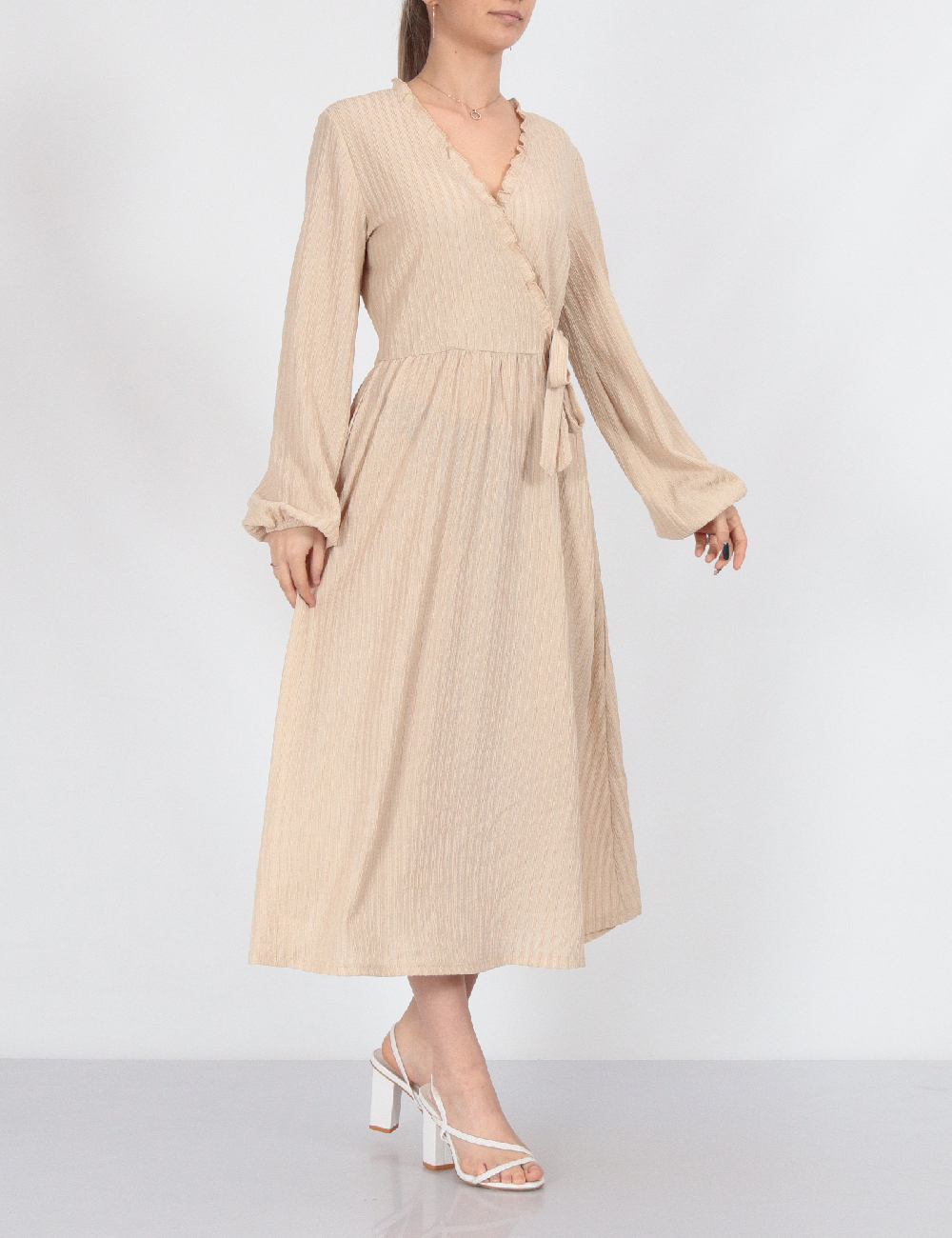 Rochie medie Jacqueline de Yong, crem